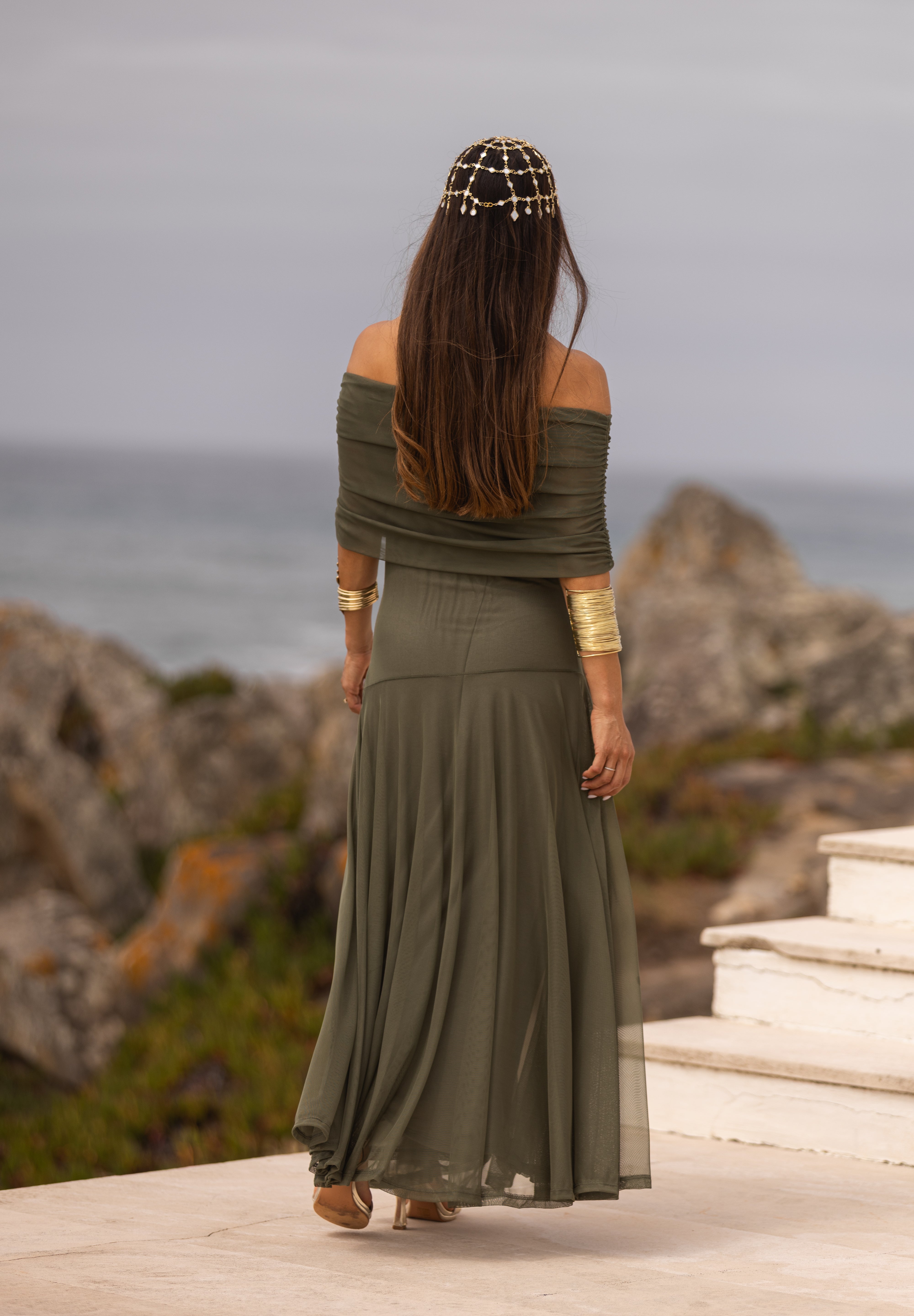 VESTIDO VALENTINA VERDE MILITAR