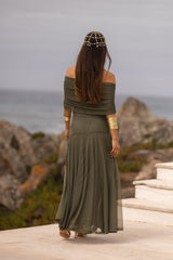 VESTIDO VALENTINA VERDE MILITAR