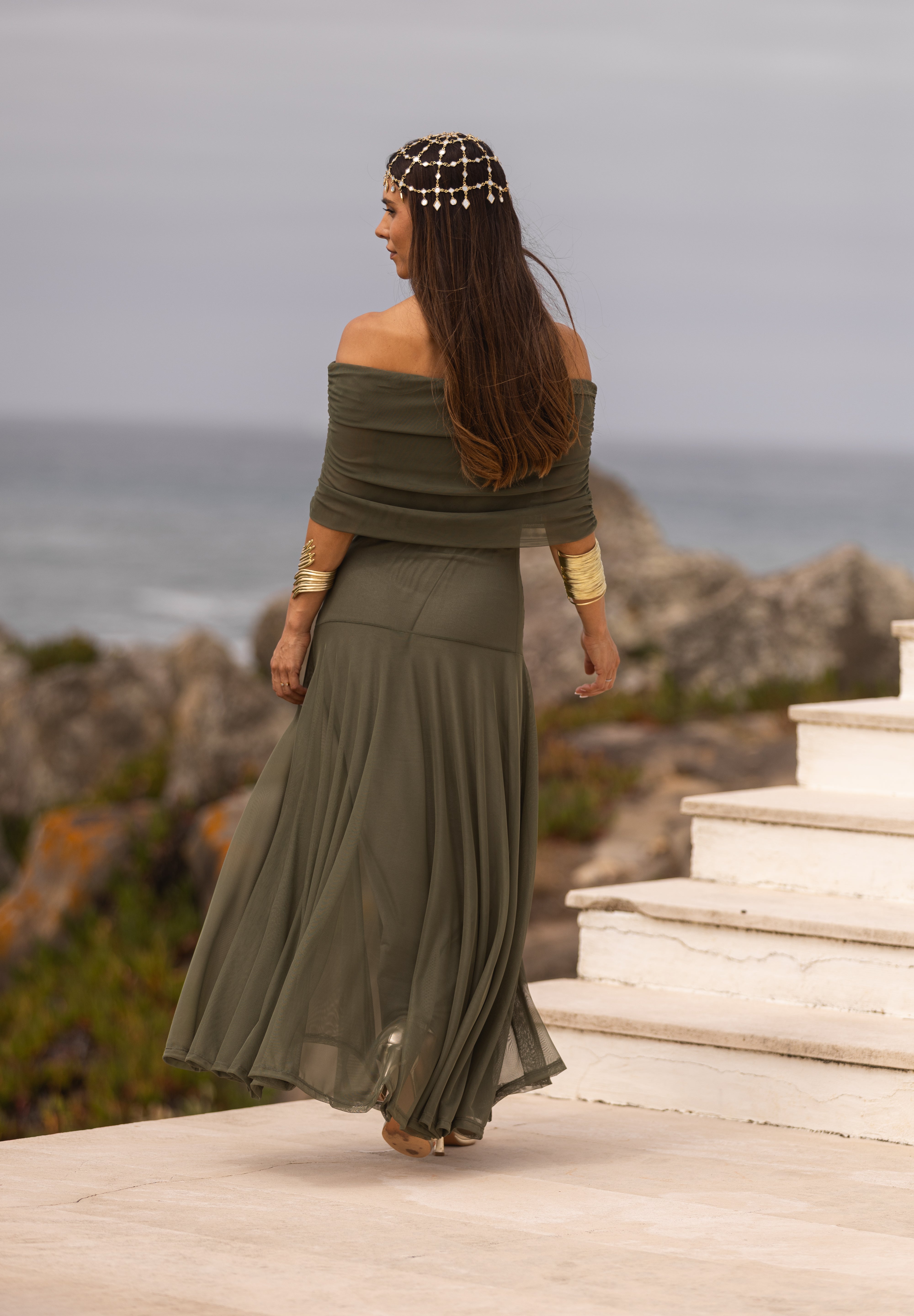 VESTIDO VALENTINA VERDE MILITAR
