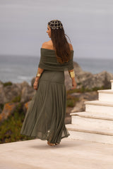 VESTIDO VALENTINA VERDE MILITAR