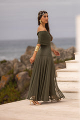 VESTIDO VALENTINA VERDE MILITAR