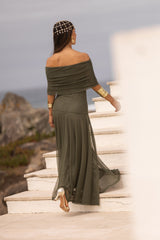 VESTIDO VALENTINA VERDE MILITAR