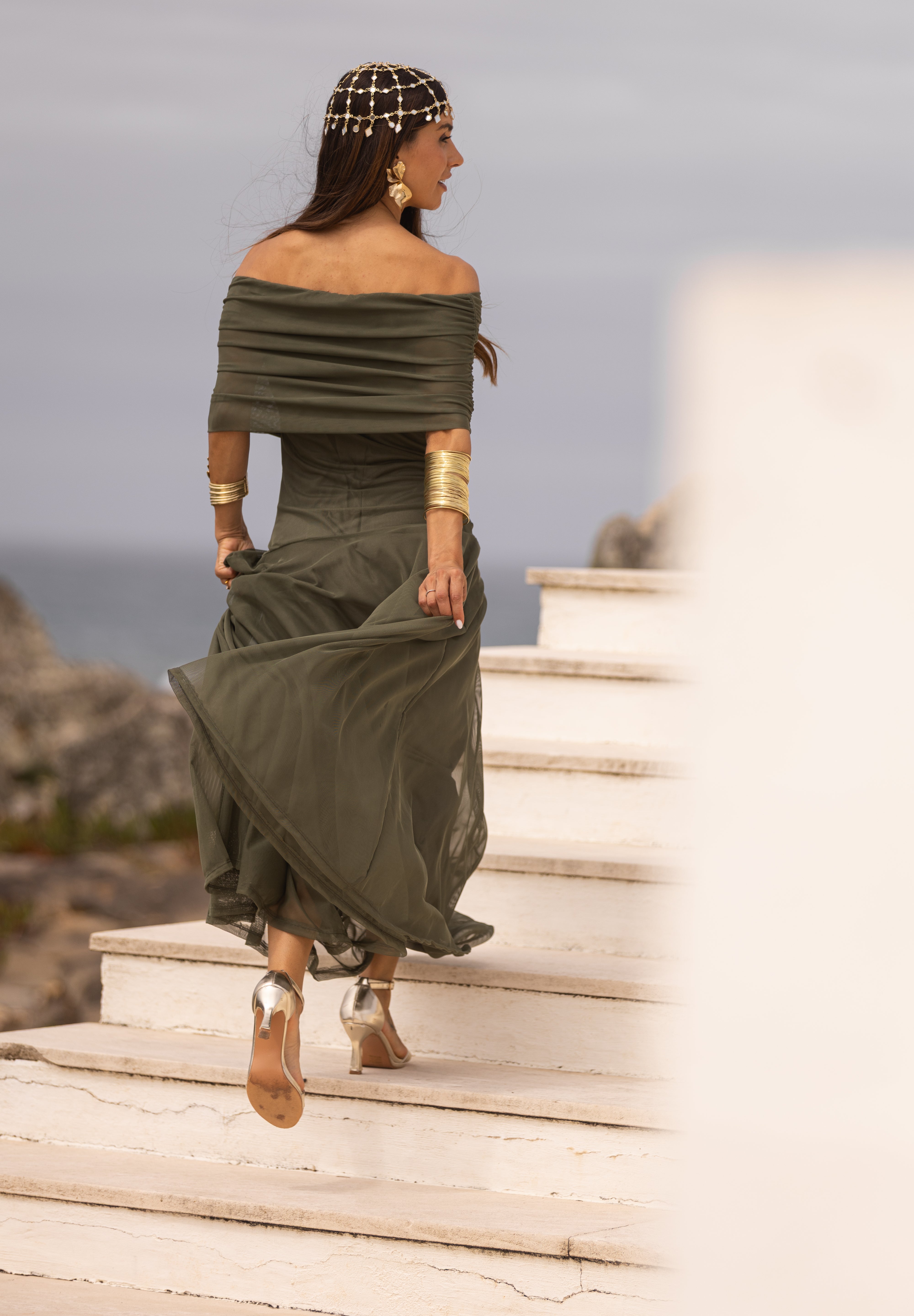 VESTIDO VALENTINA VERDE MILITAR