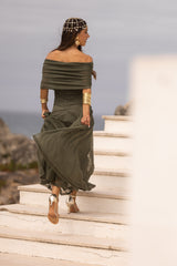 VESTIDO VALENTINA VERDE MILITAR