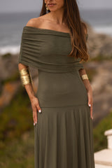 VESTIDO VALENTINA VERDE MILITAR