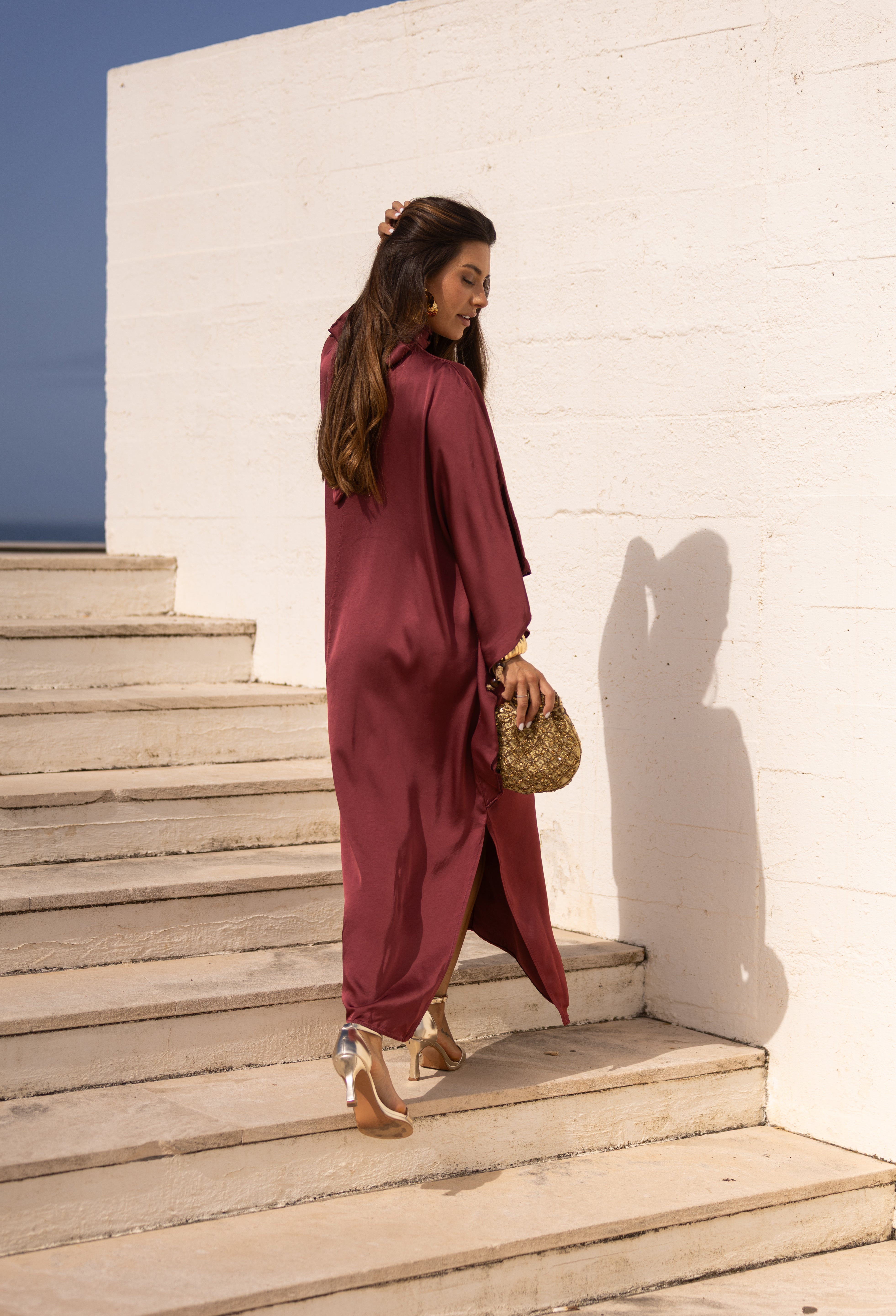VESTIDO DUBAI CEREJA