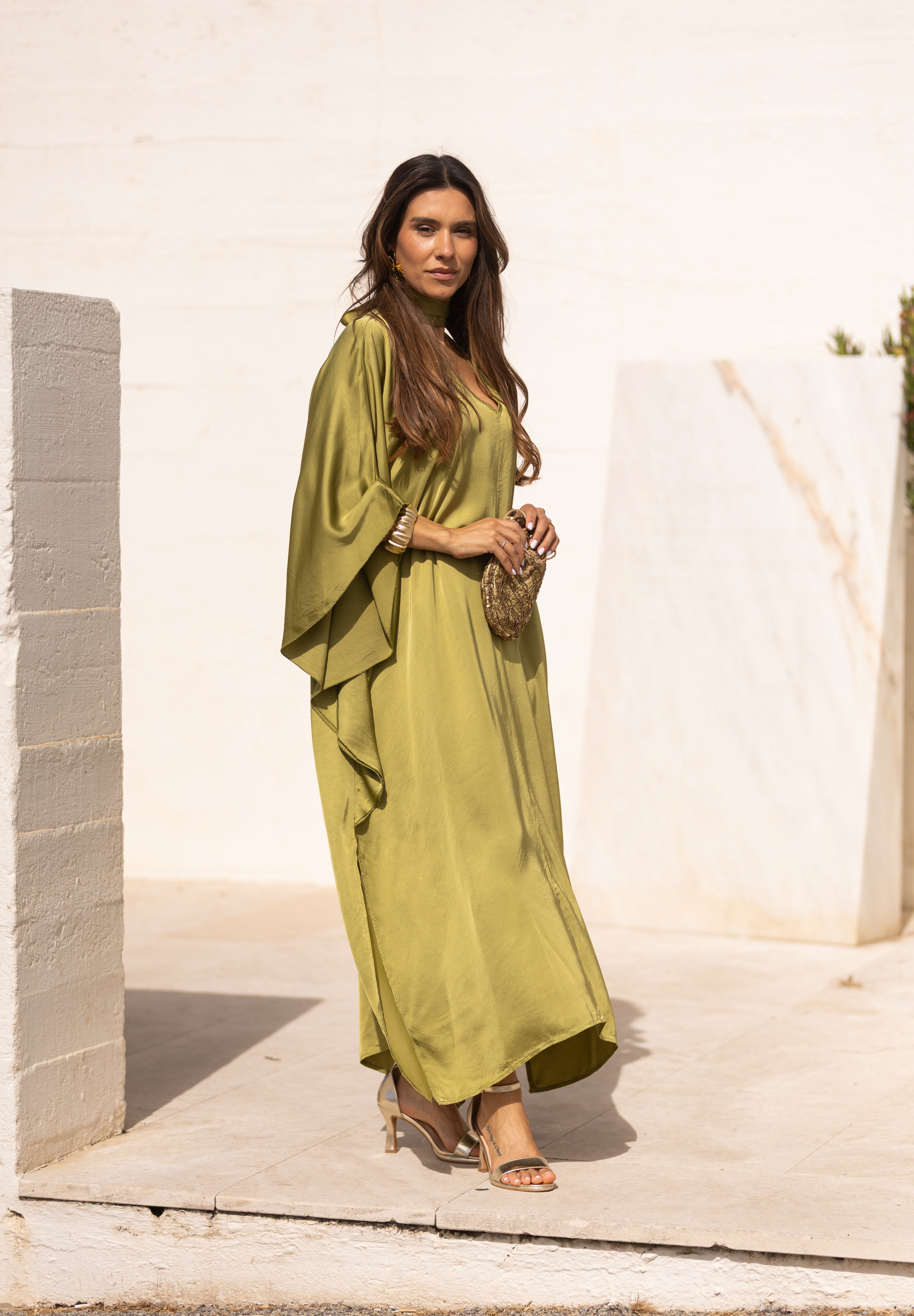 VESTIDO DUBAI VERDE PISTACHO