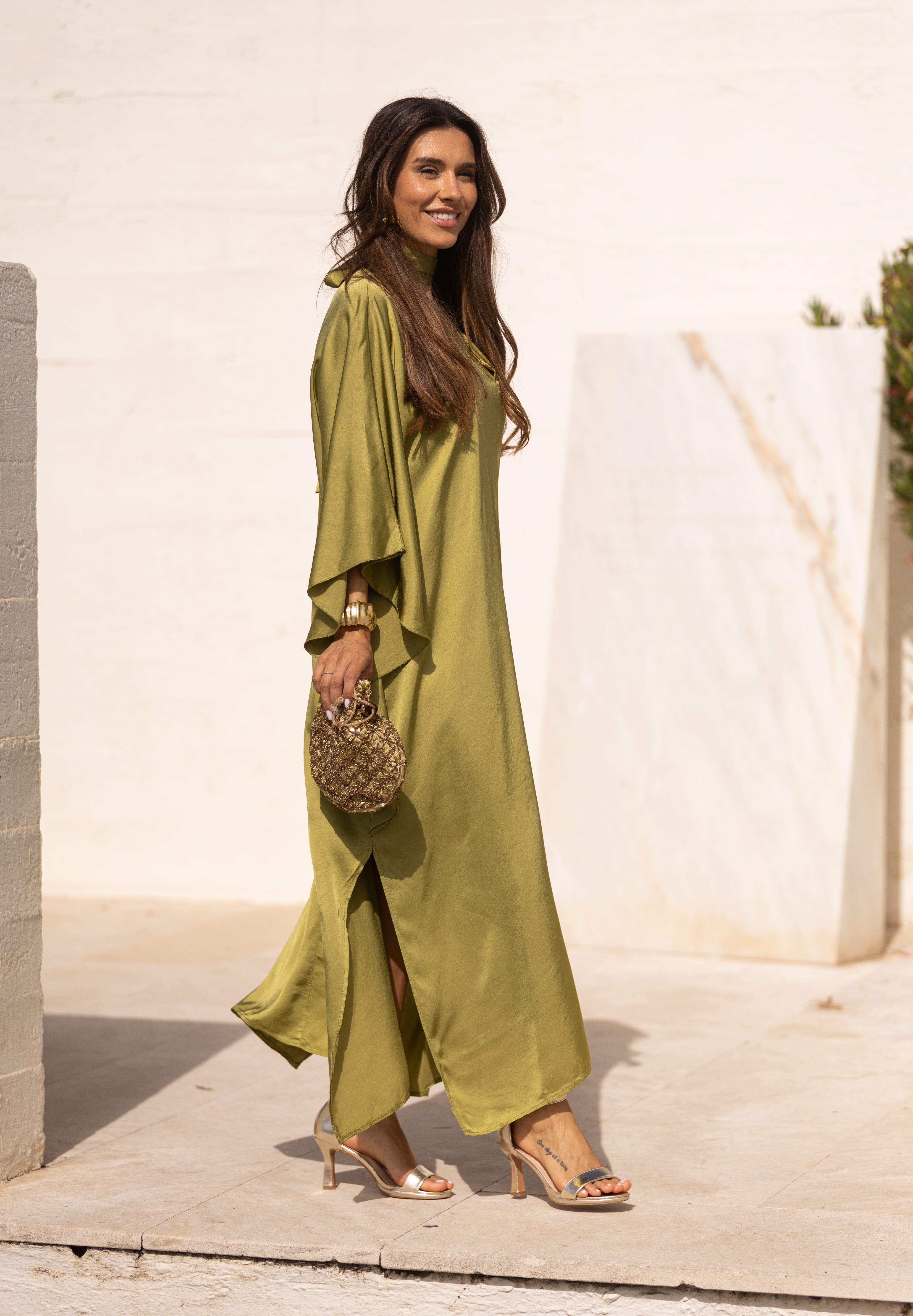 VESTIDO DUBAI VERDE PISTACHO