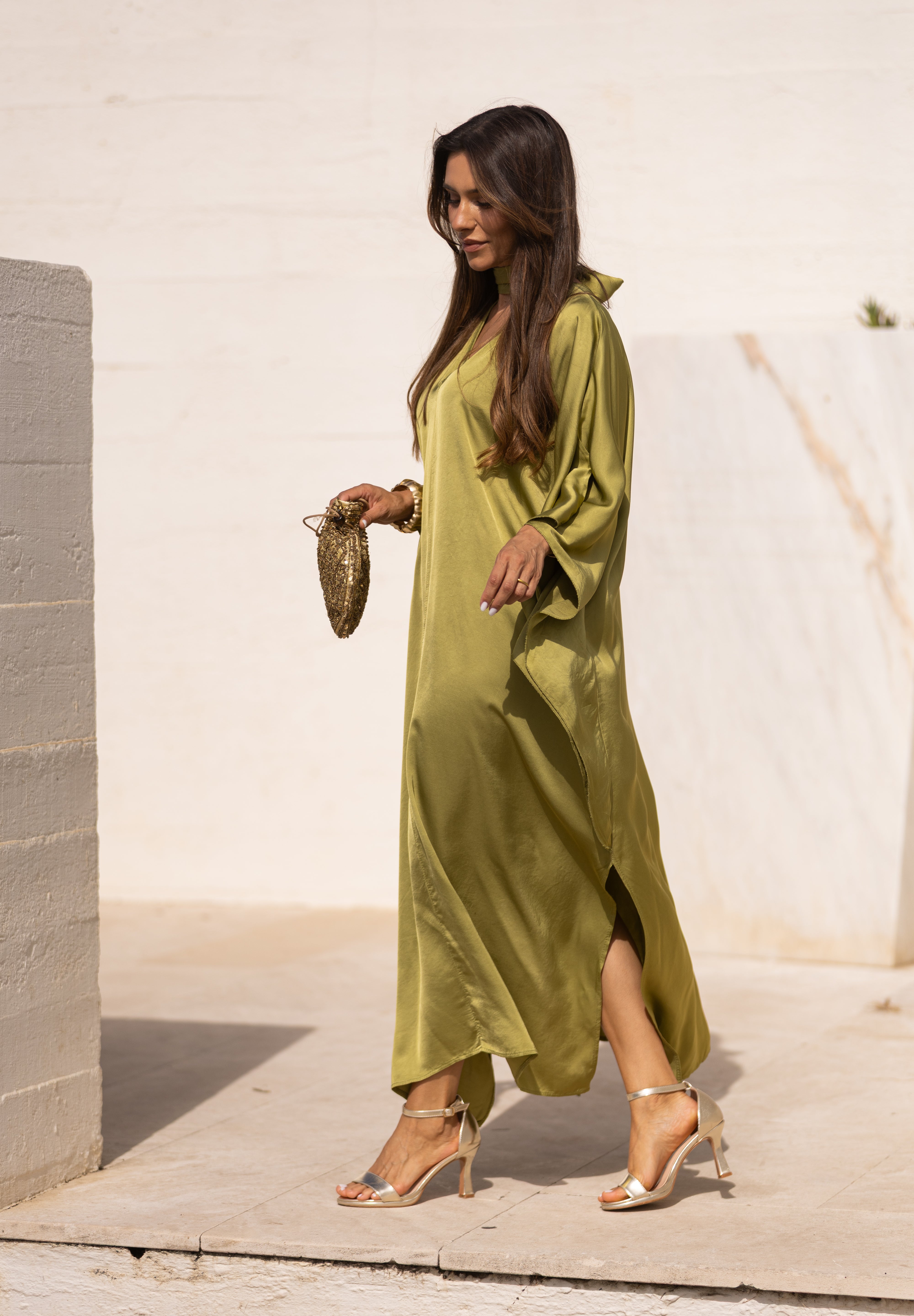 VESTIDO DUBAI VERDE PISTACHO