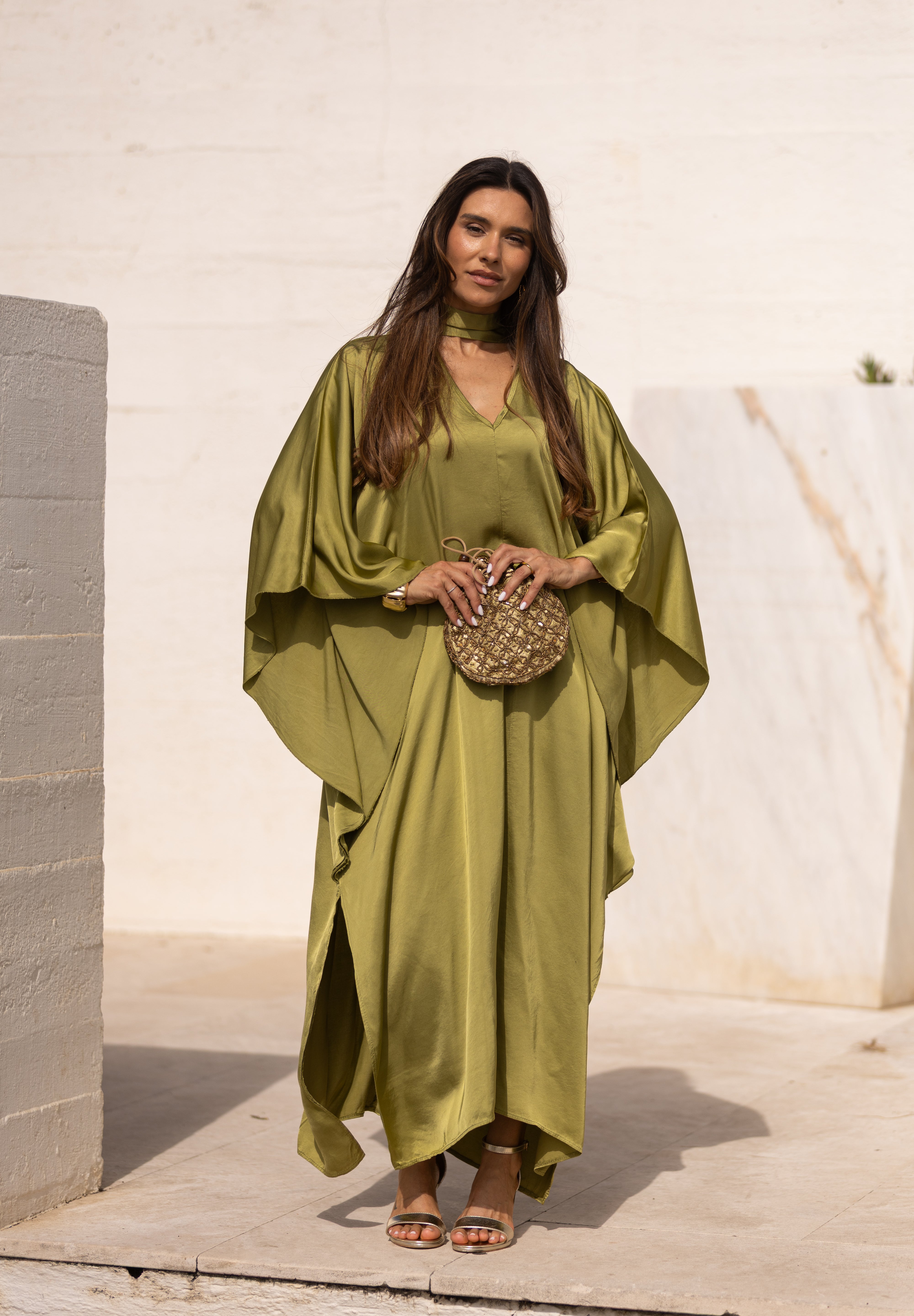 VESTIDO DUBAI VERDE PISTACHO