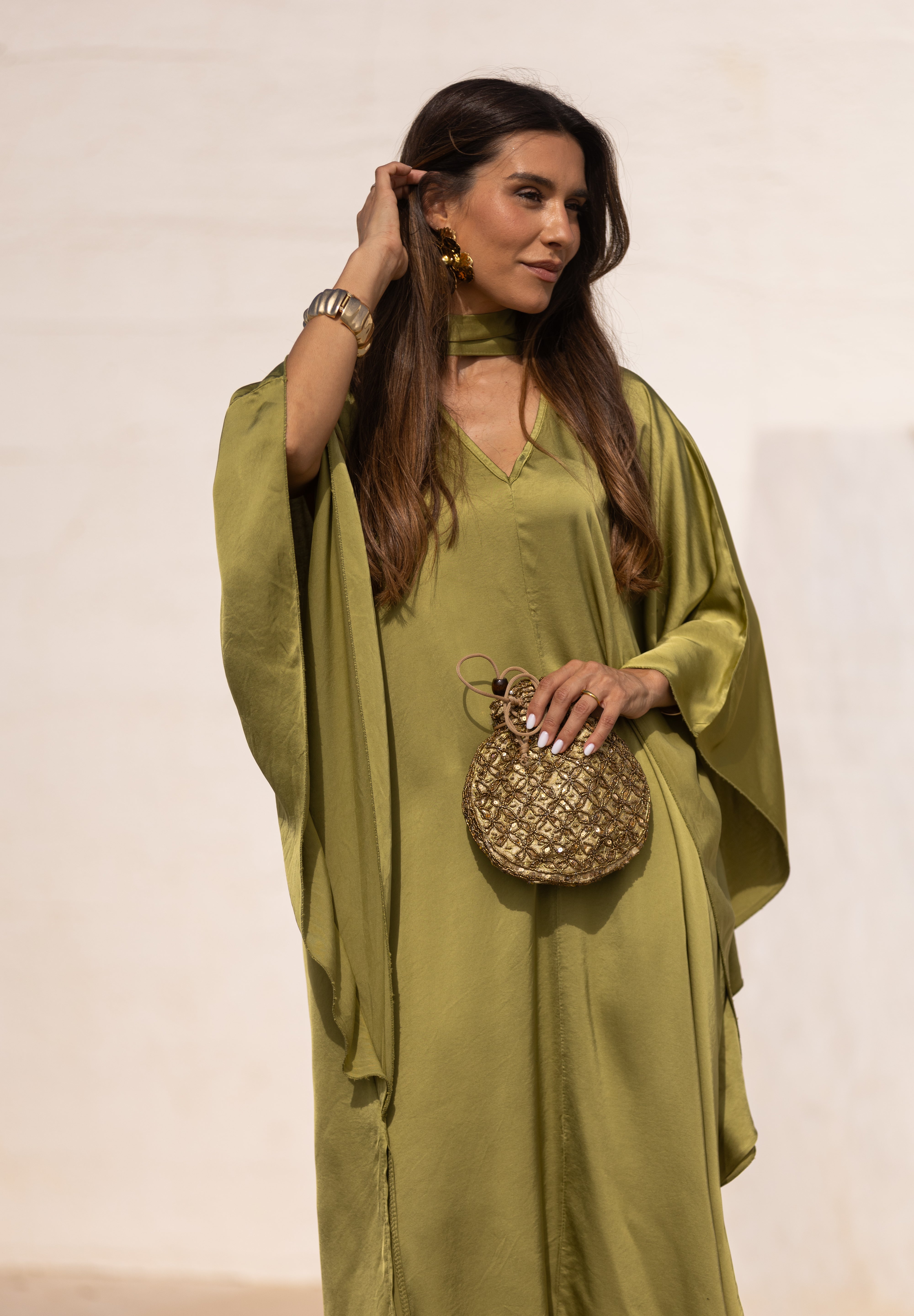 VESTIDO DUBAI VERDE PISTACHO