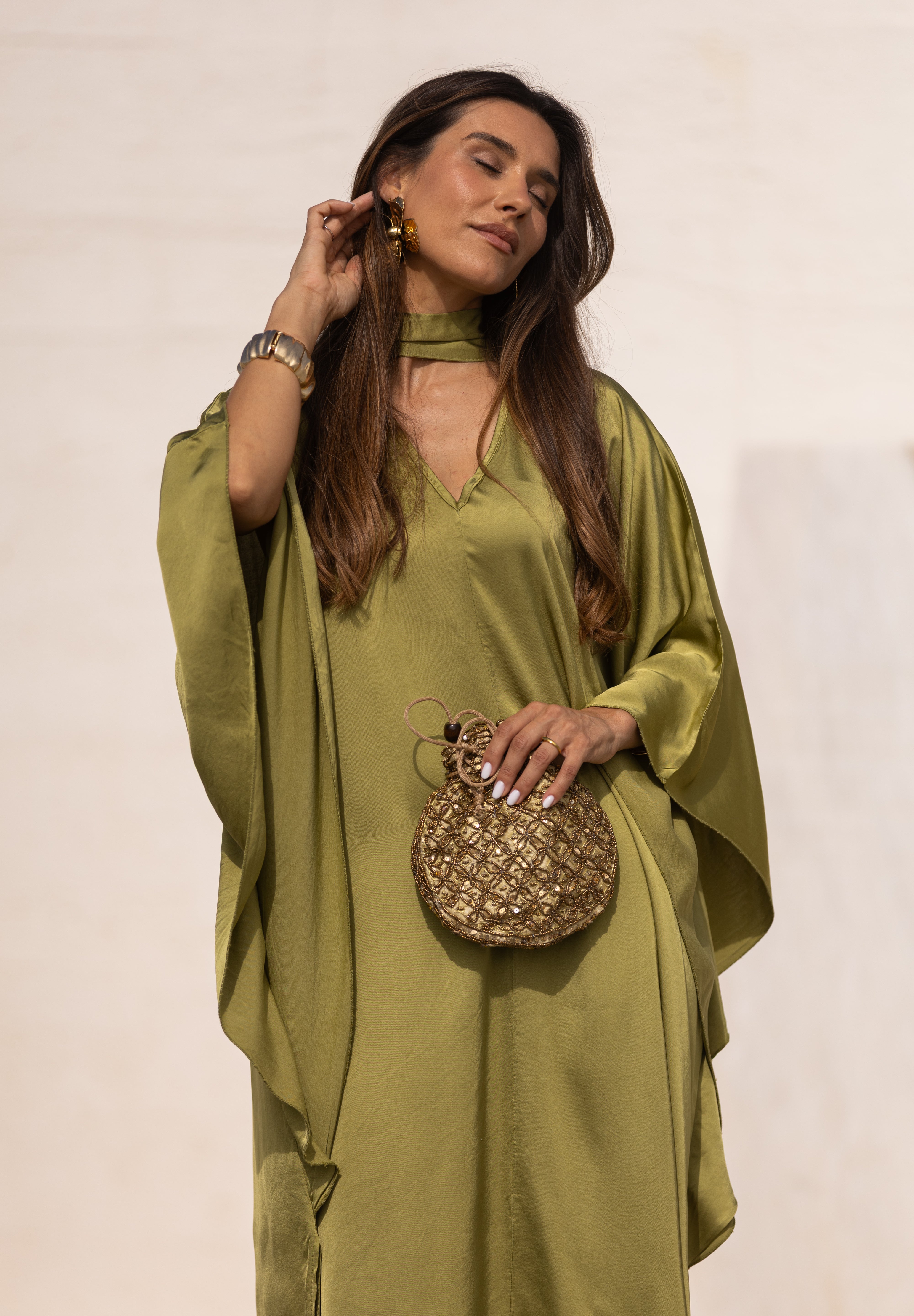 VESTIDO DUBAI VERDE PISTACHO
