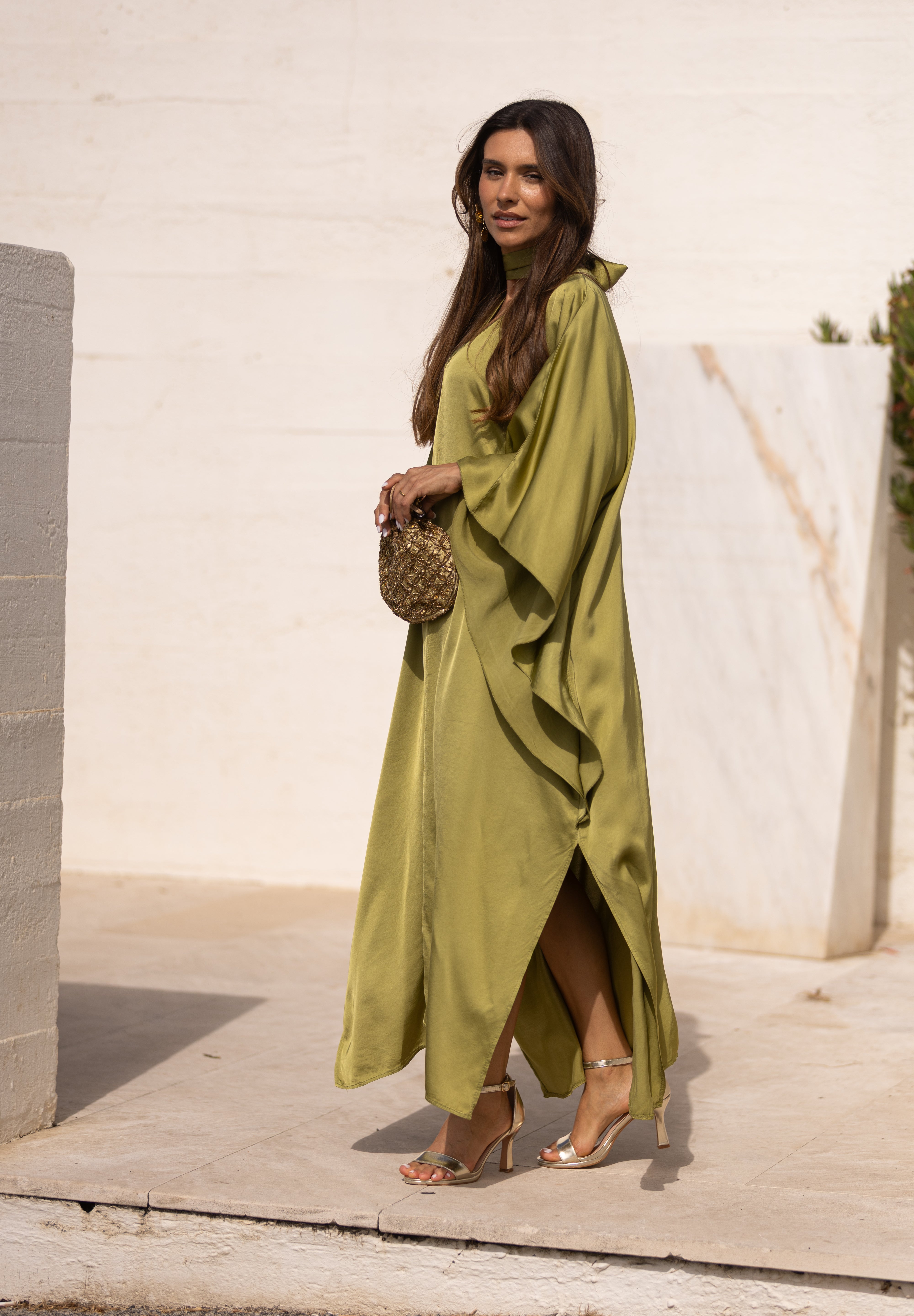 VESTIDO DUBAI VERDE PISTACHO