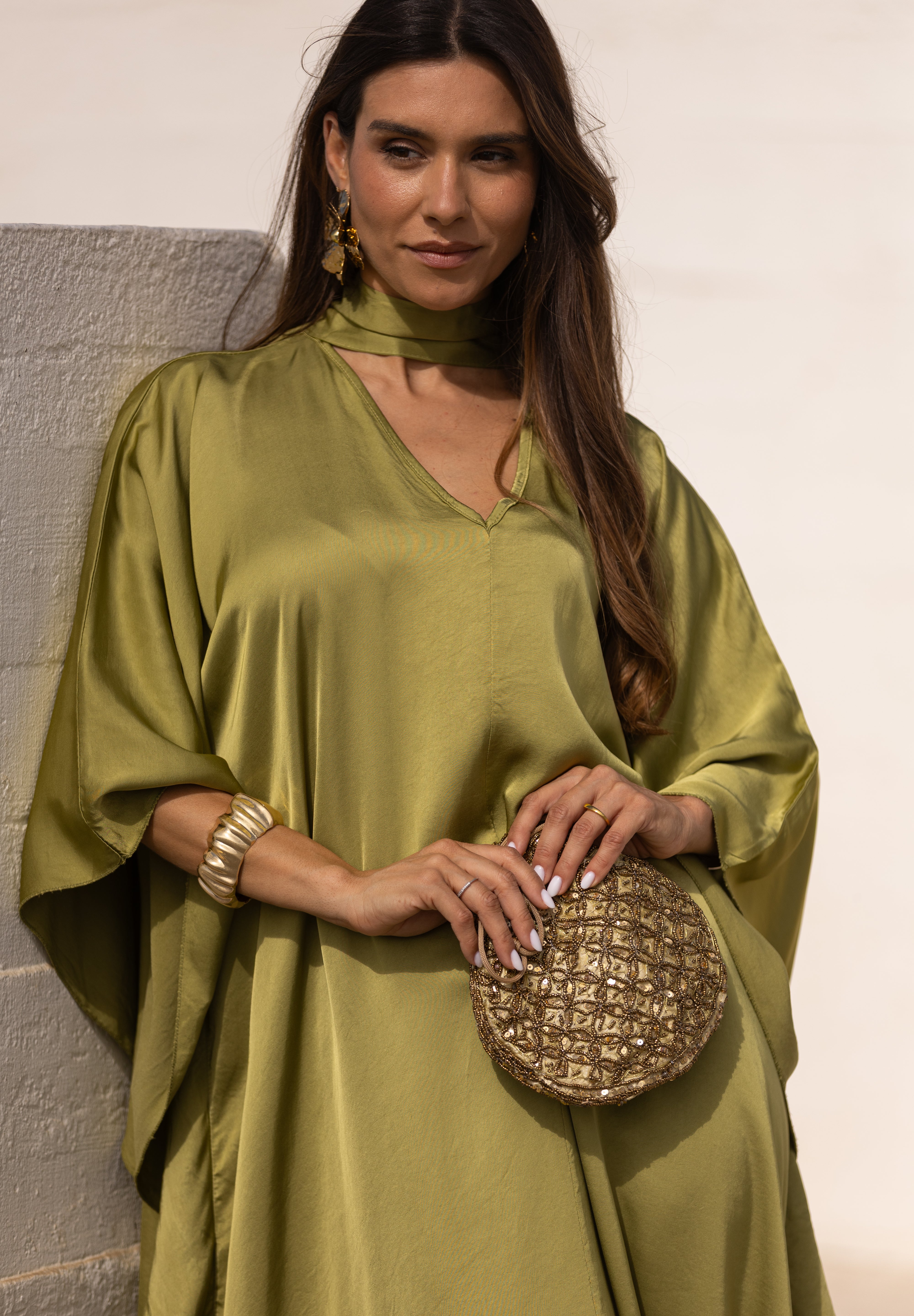 VESTIDO DUBAI VERDE PISTACHO