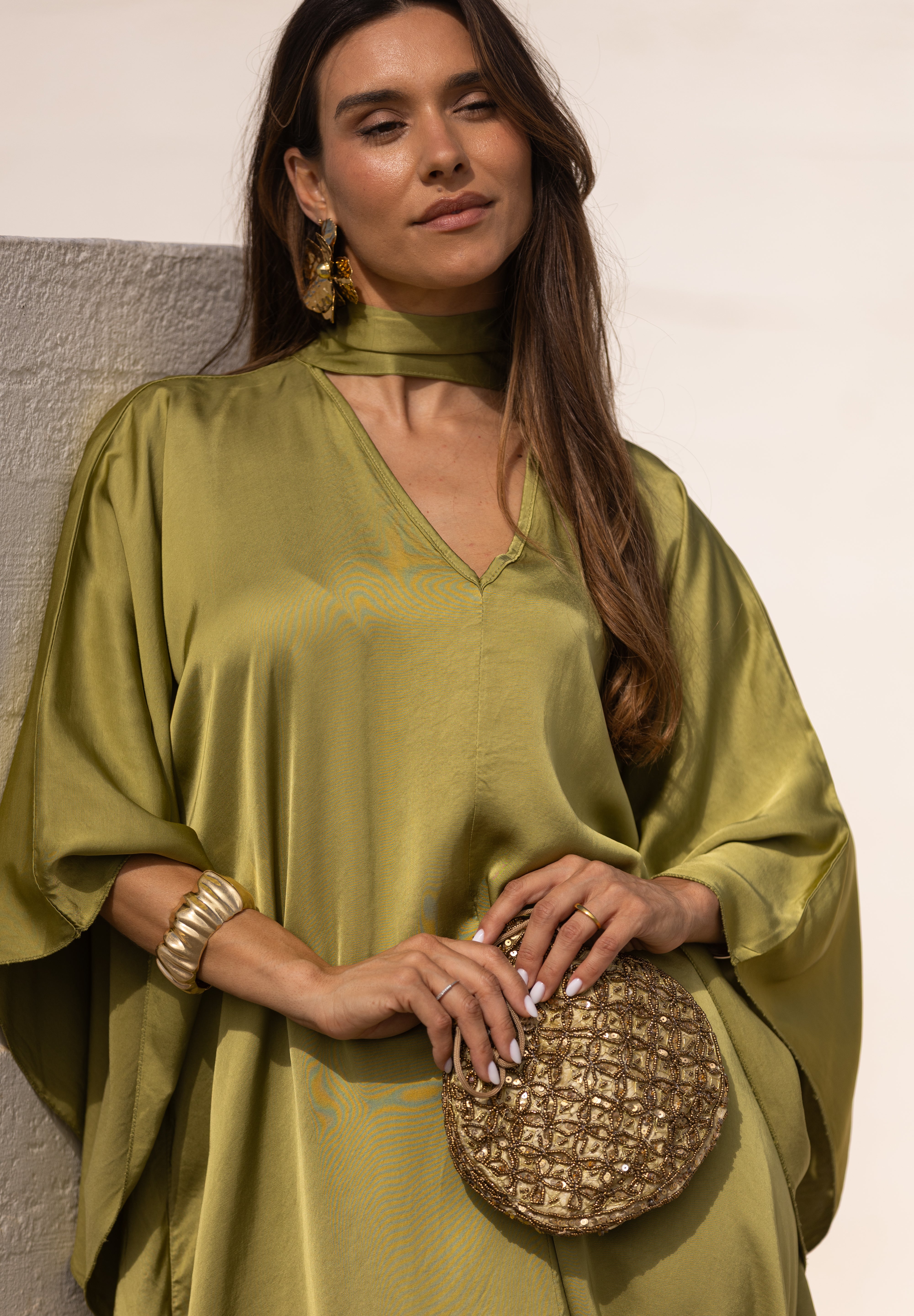 VESTIDO DUBAI VERDE PISTACHO