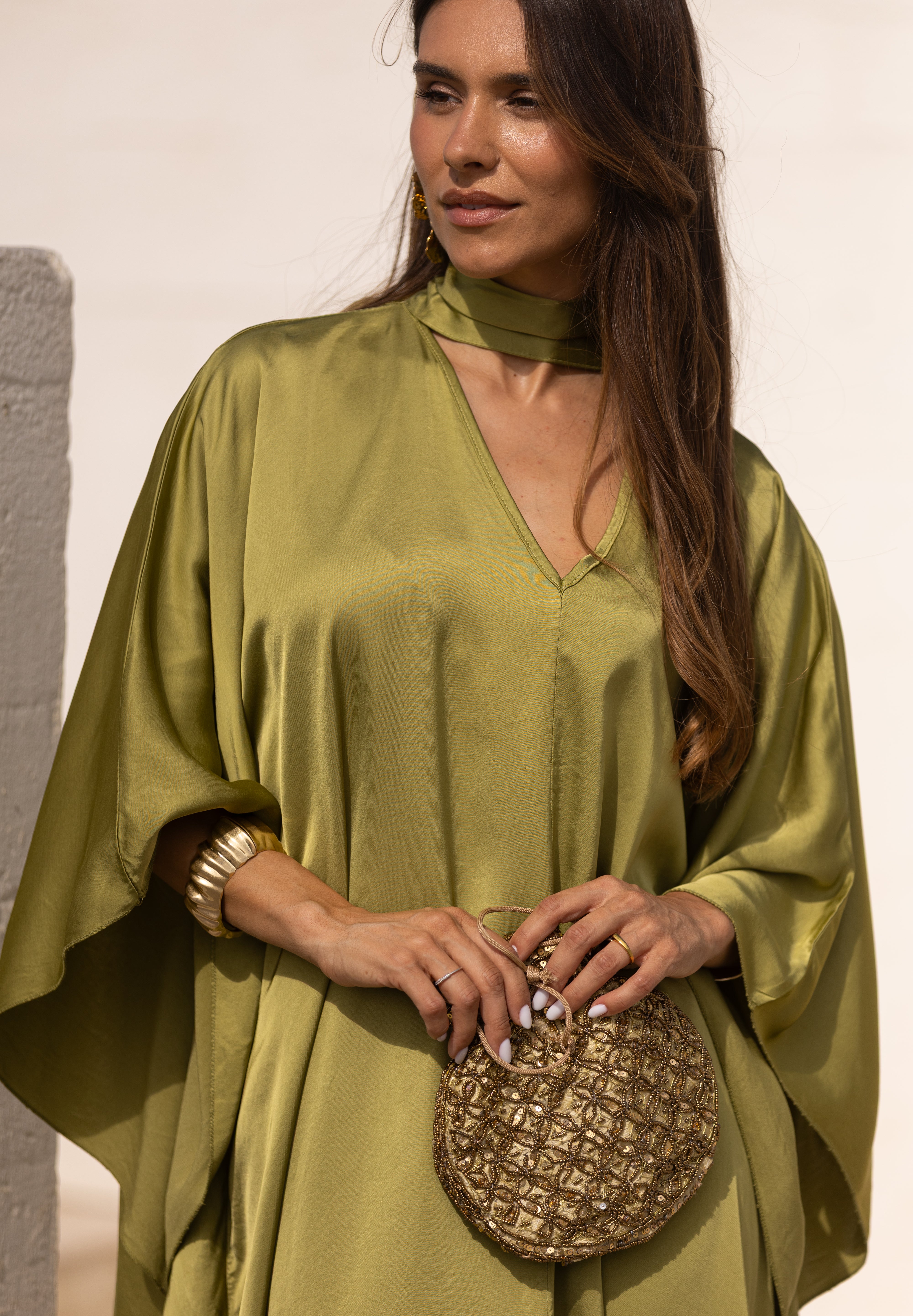 VESTIDO DUBAI VERDE PISTACHO