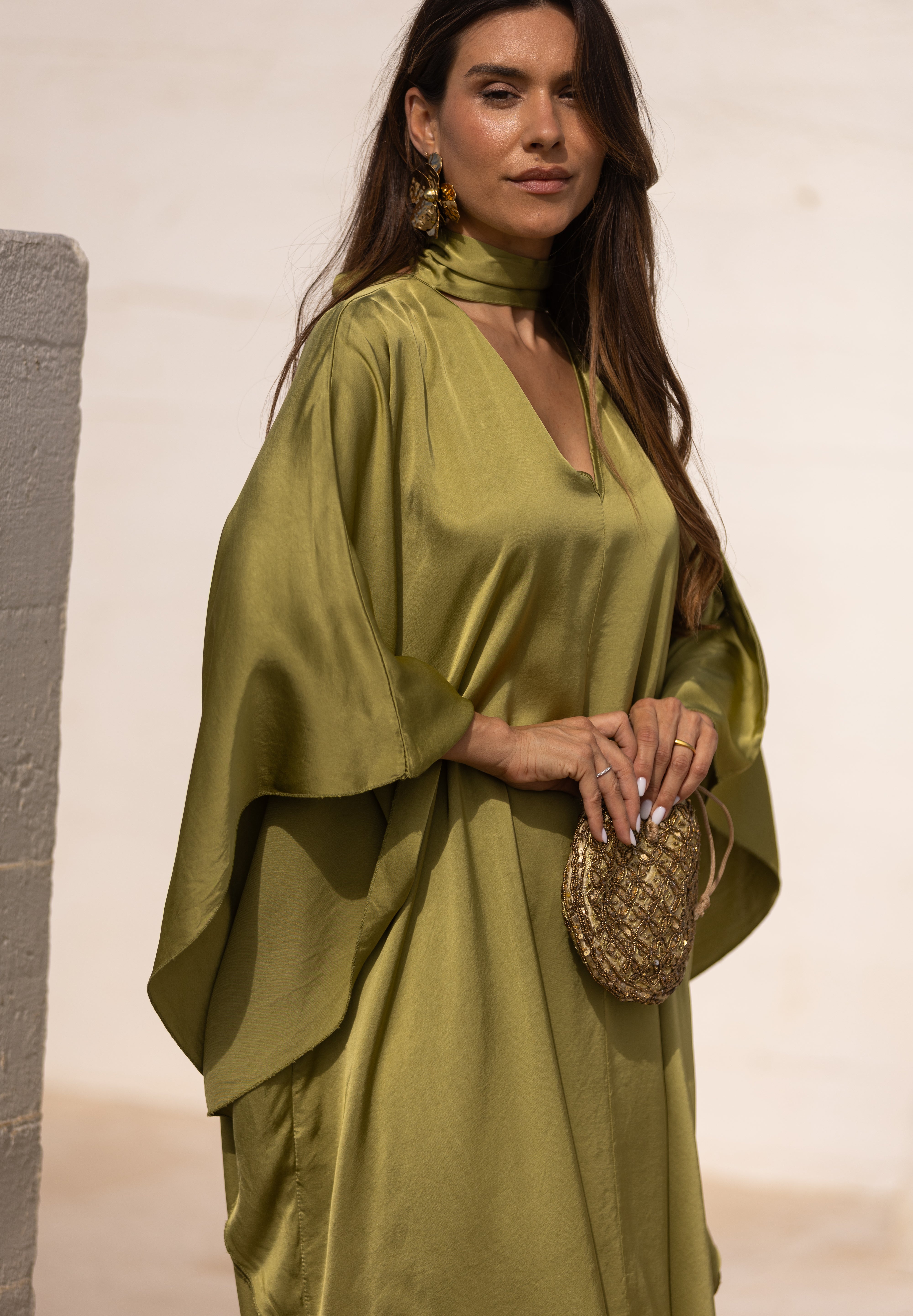 VESTIDO DUBAI VERDE PISTACHO