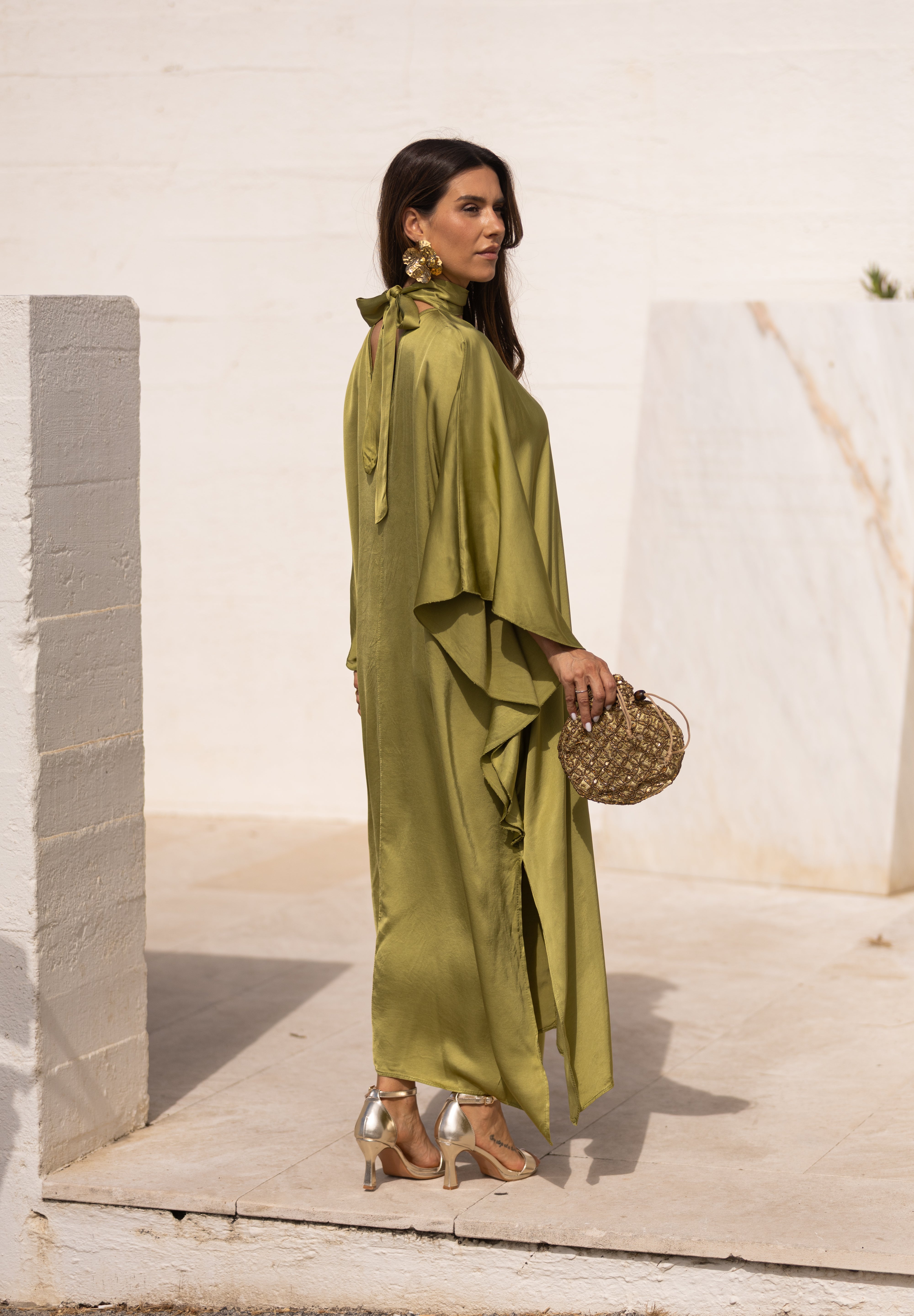 VESTIDO DUBAI VERDE PISTACHO