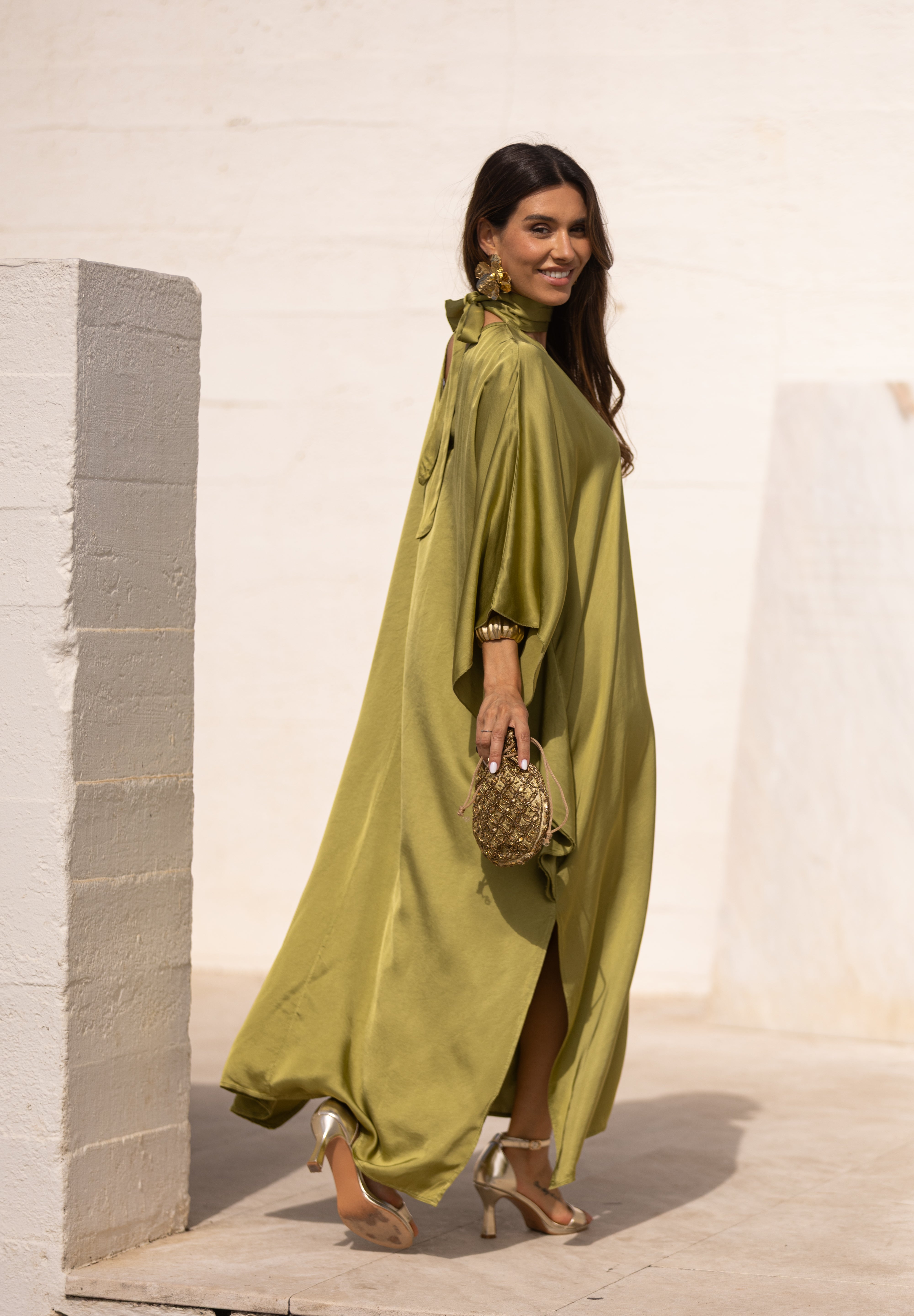 VESTIDO DUBAI VERDE PISTACHO