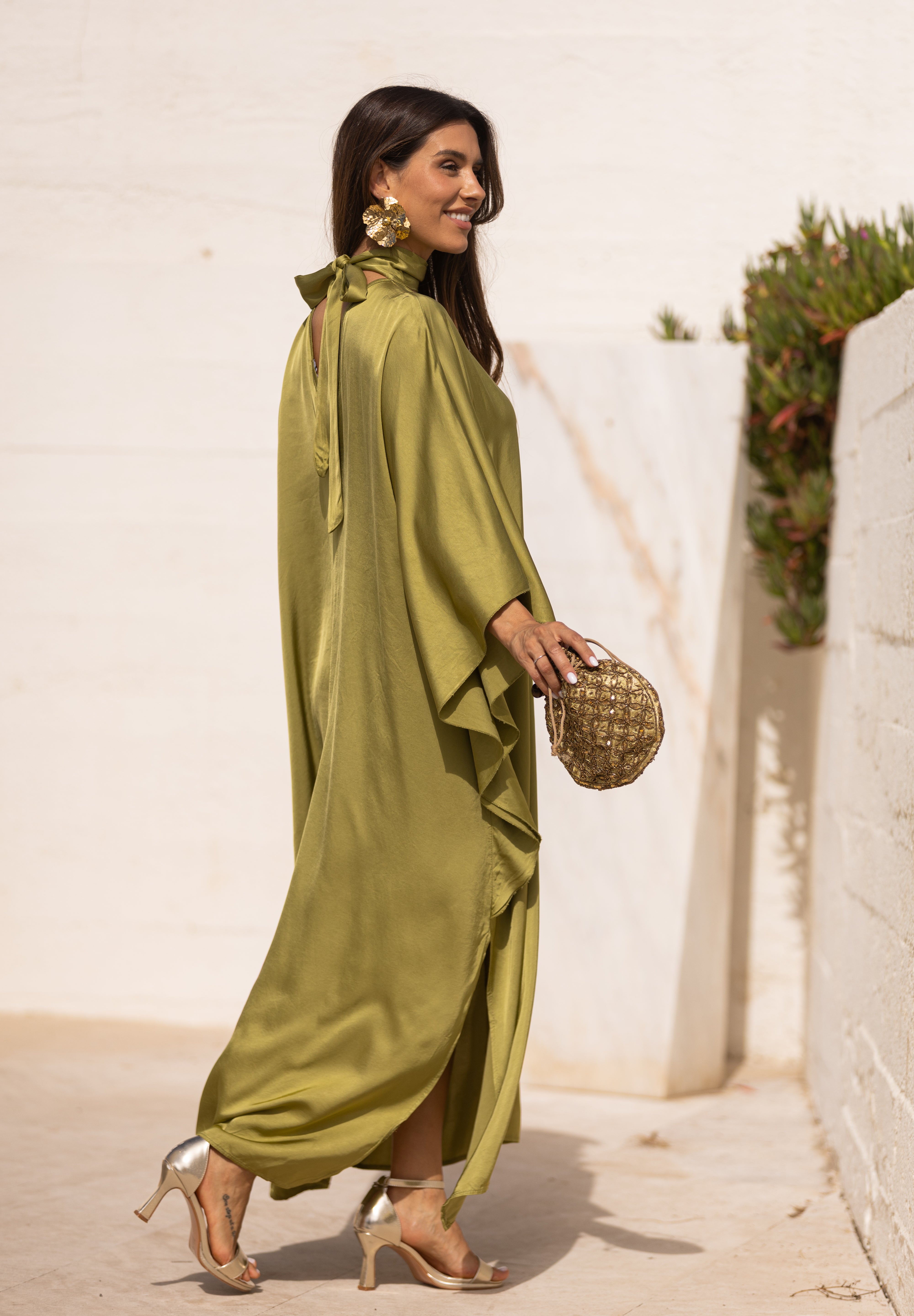 VESTIDO DUBAI VERDE PISTACHO