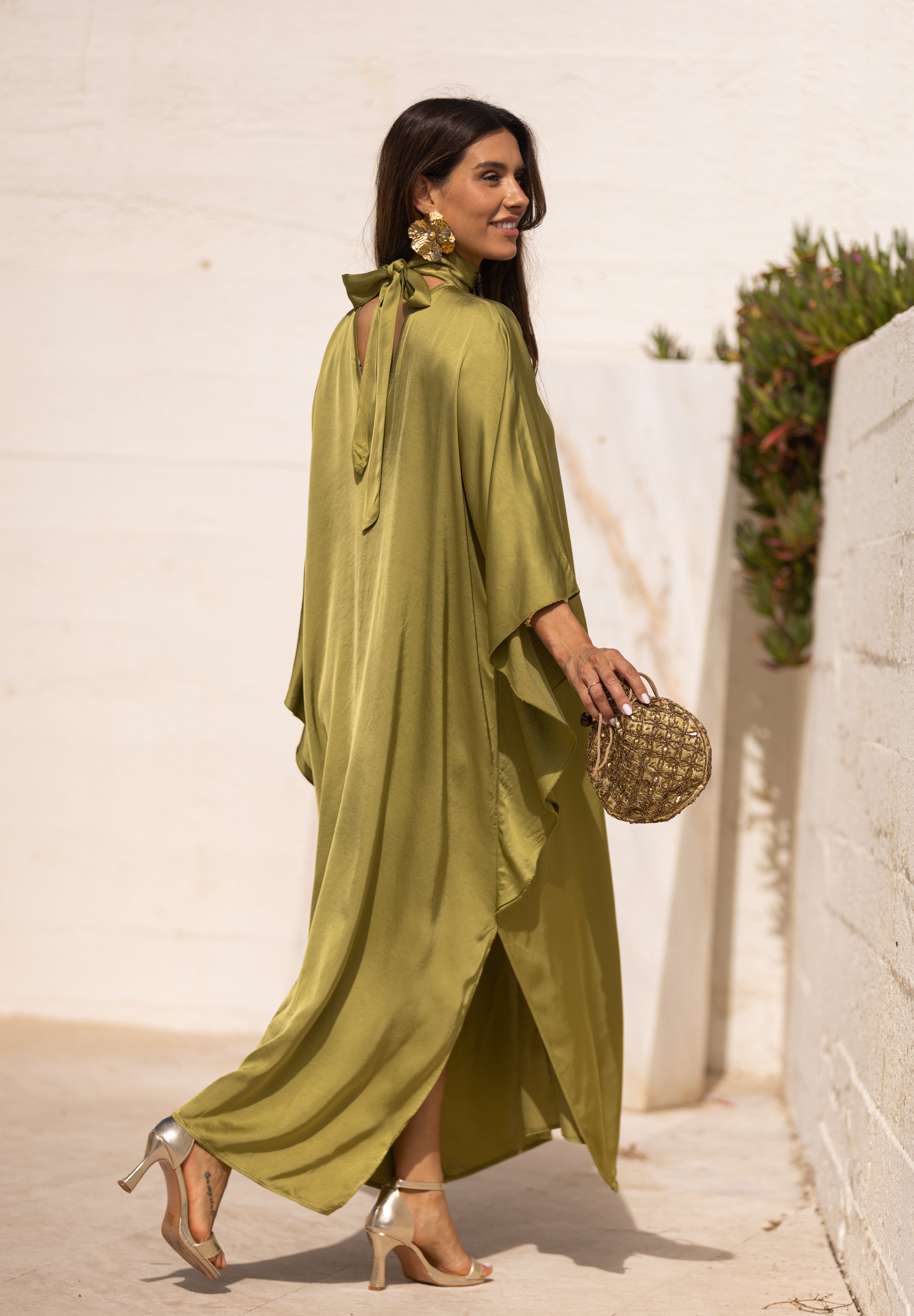 VESTIDO DUBAI VERDE PISTACHO