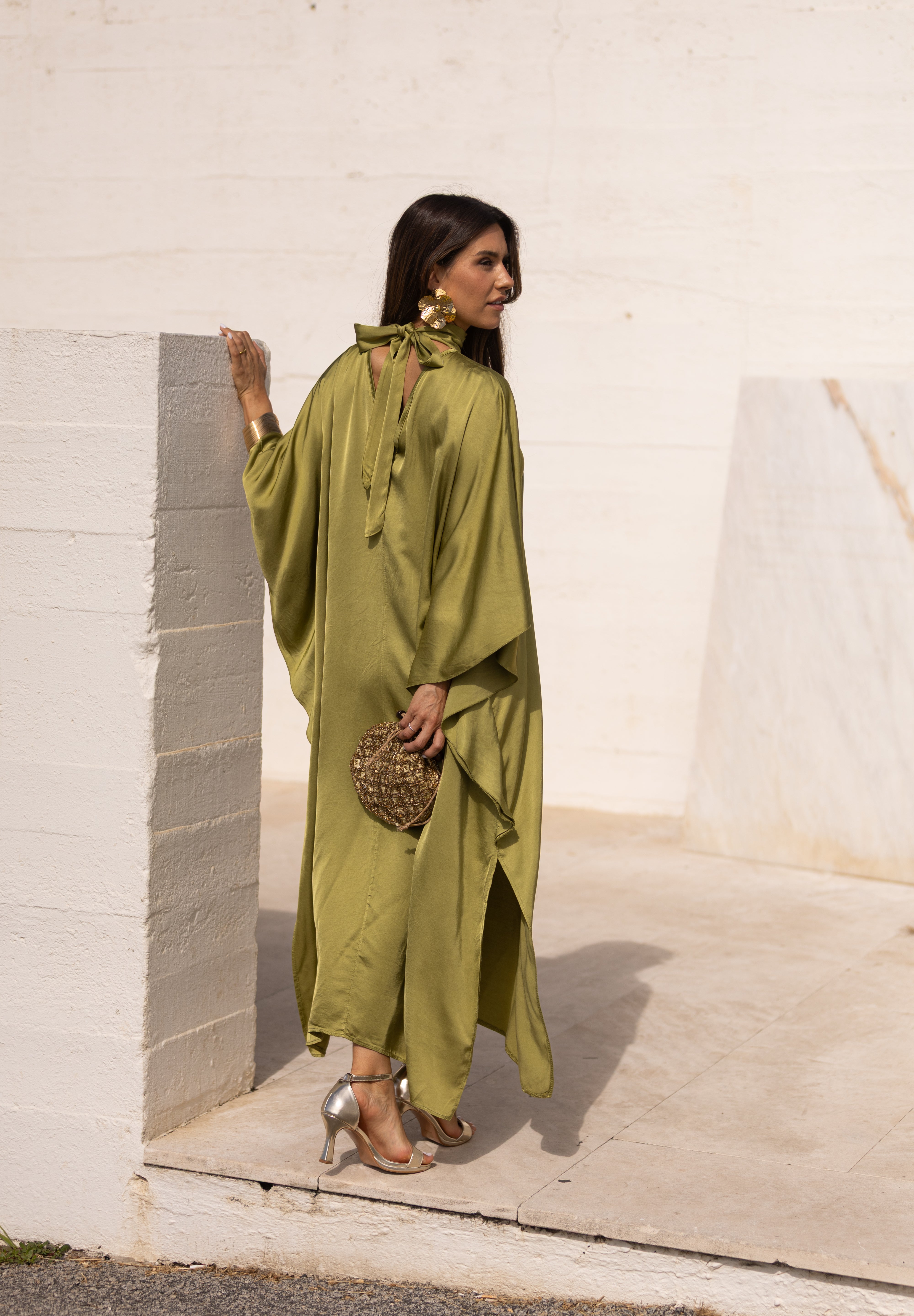 VESTIDO DUBAI VERDE PISTACHO