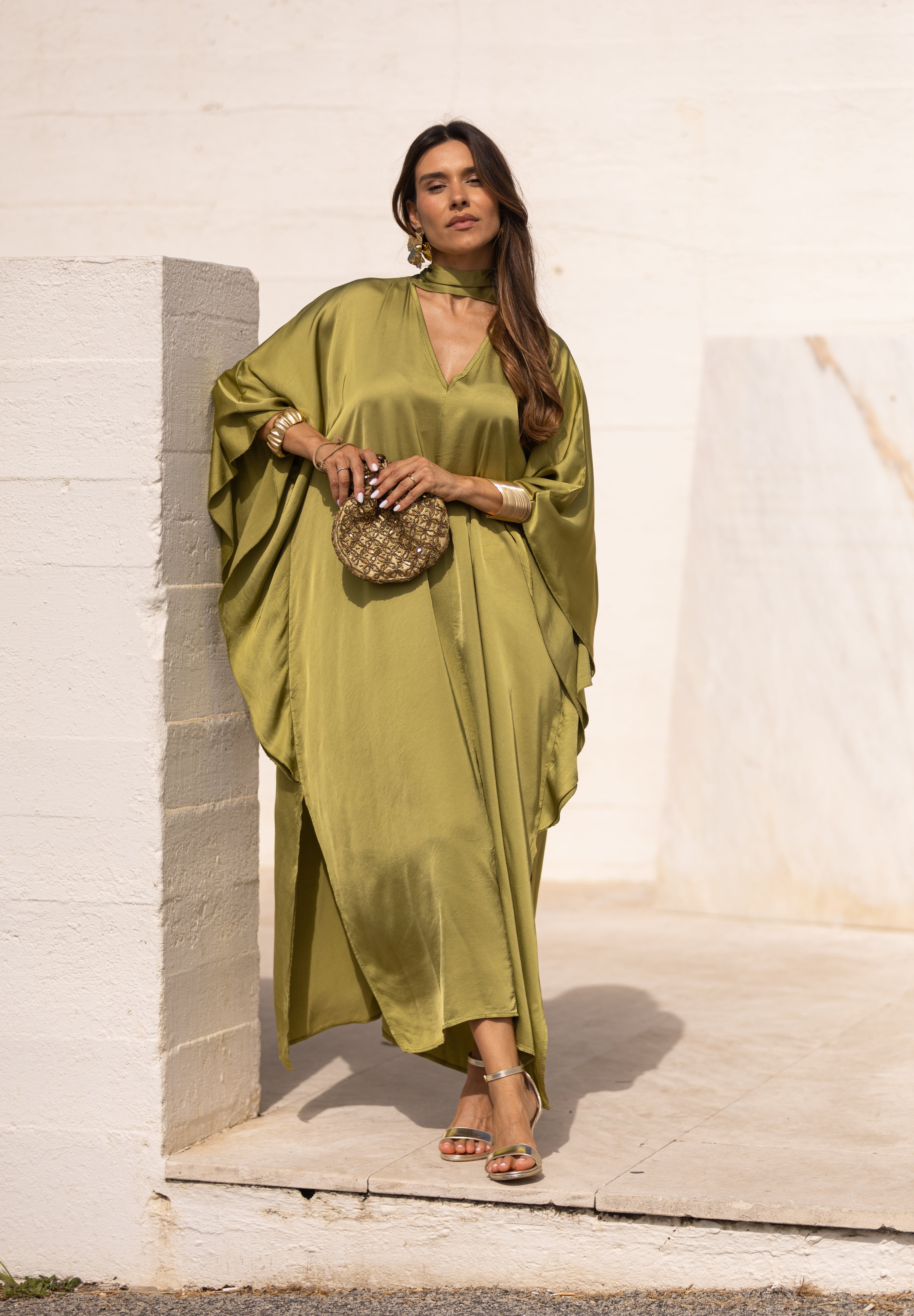 VESTIDO DUBAI VERDE PISTACHO
