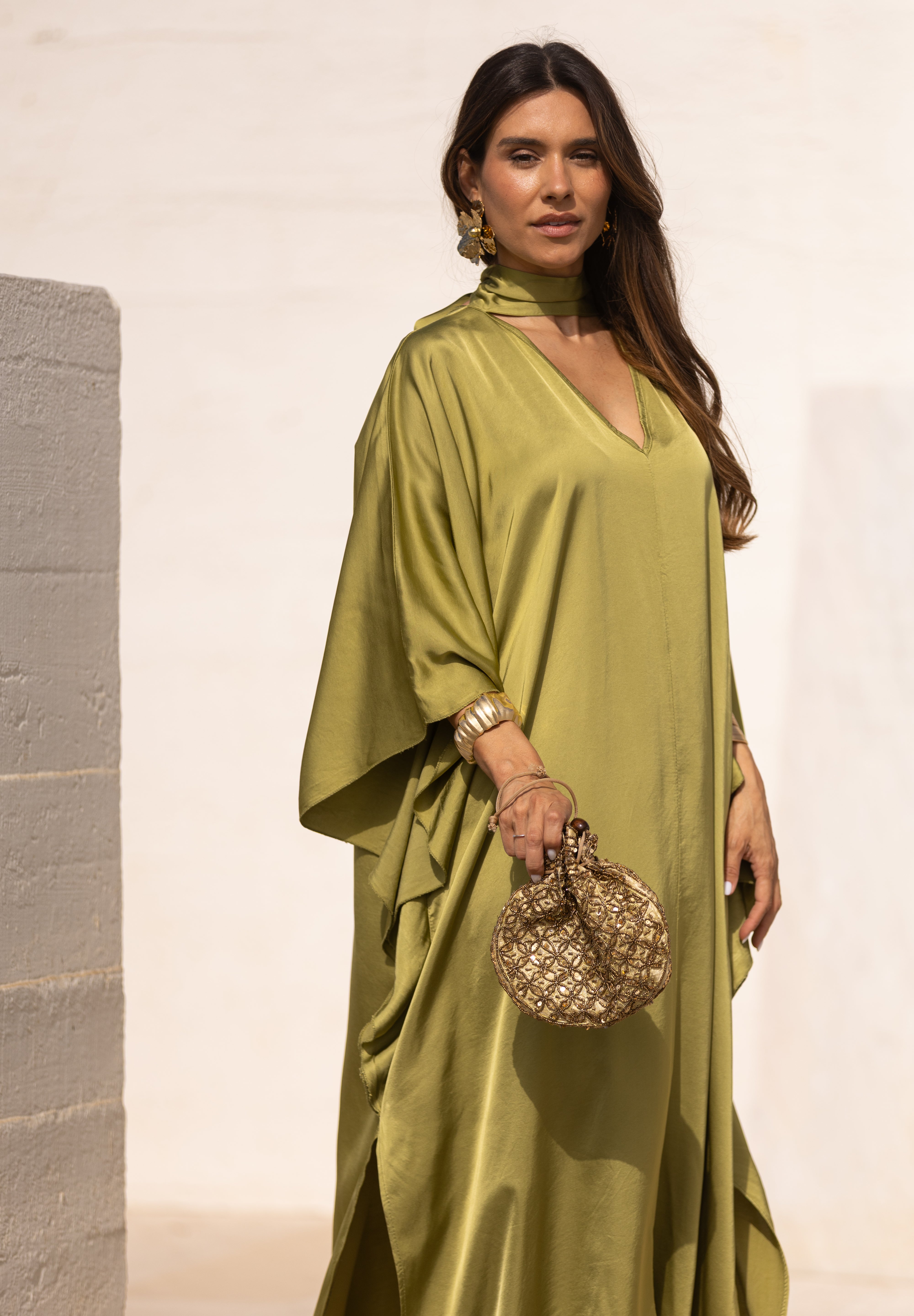 VESTIDO DUBAI VERDE PISTACHO
