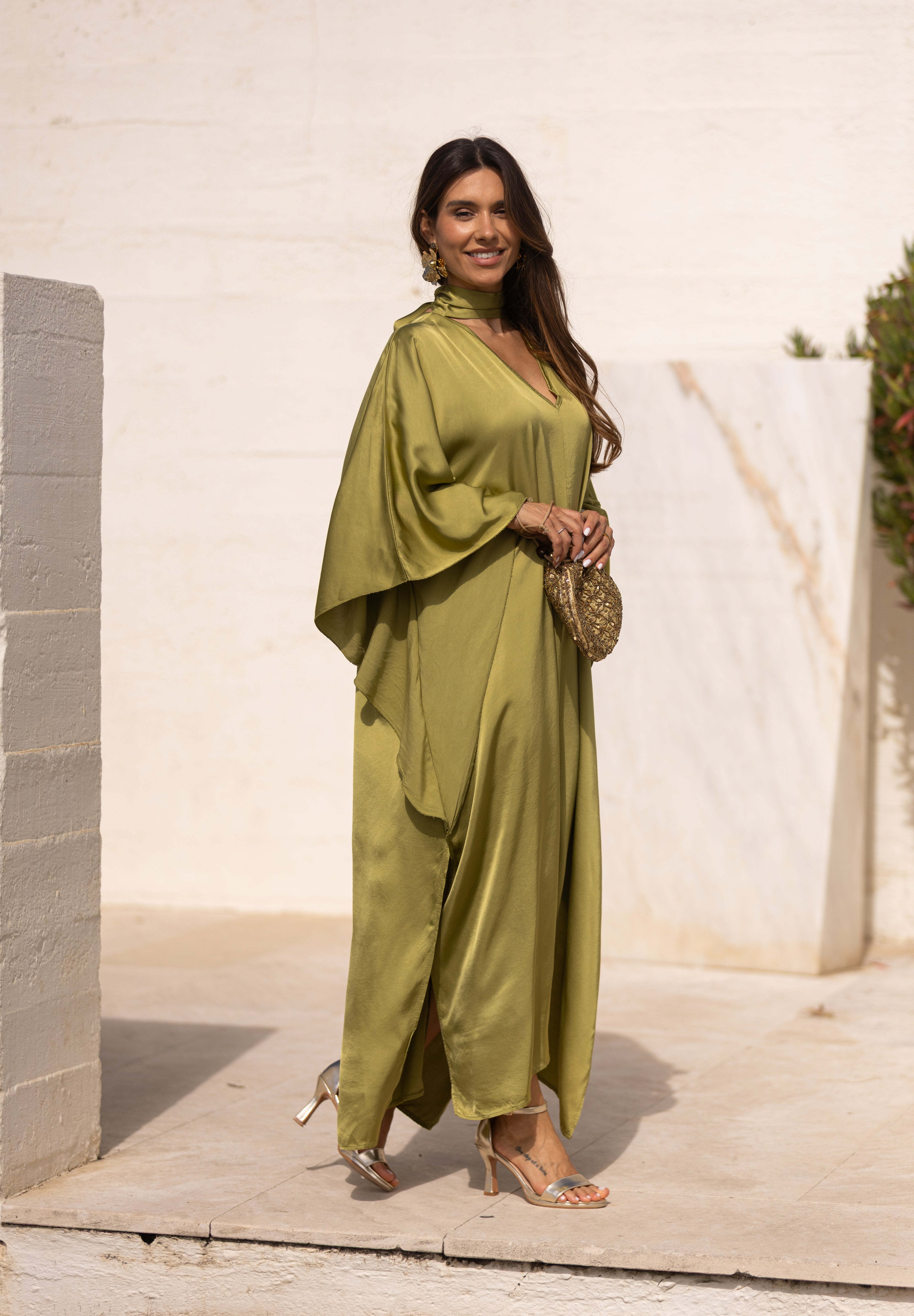 VESTIDO DUBAI VERDE PISTACHO