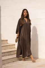 VESTIDO DUBAI CASTANHO