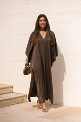 VESTIDO DUBAI CASTANHO