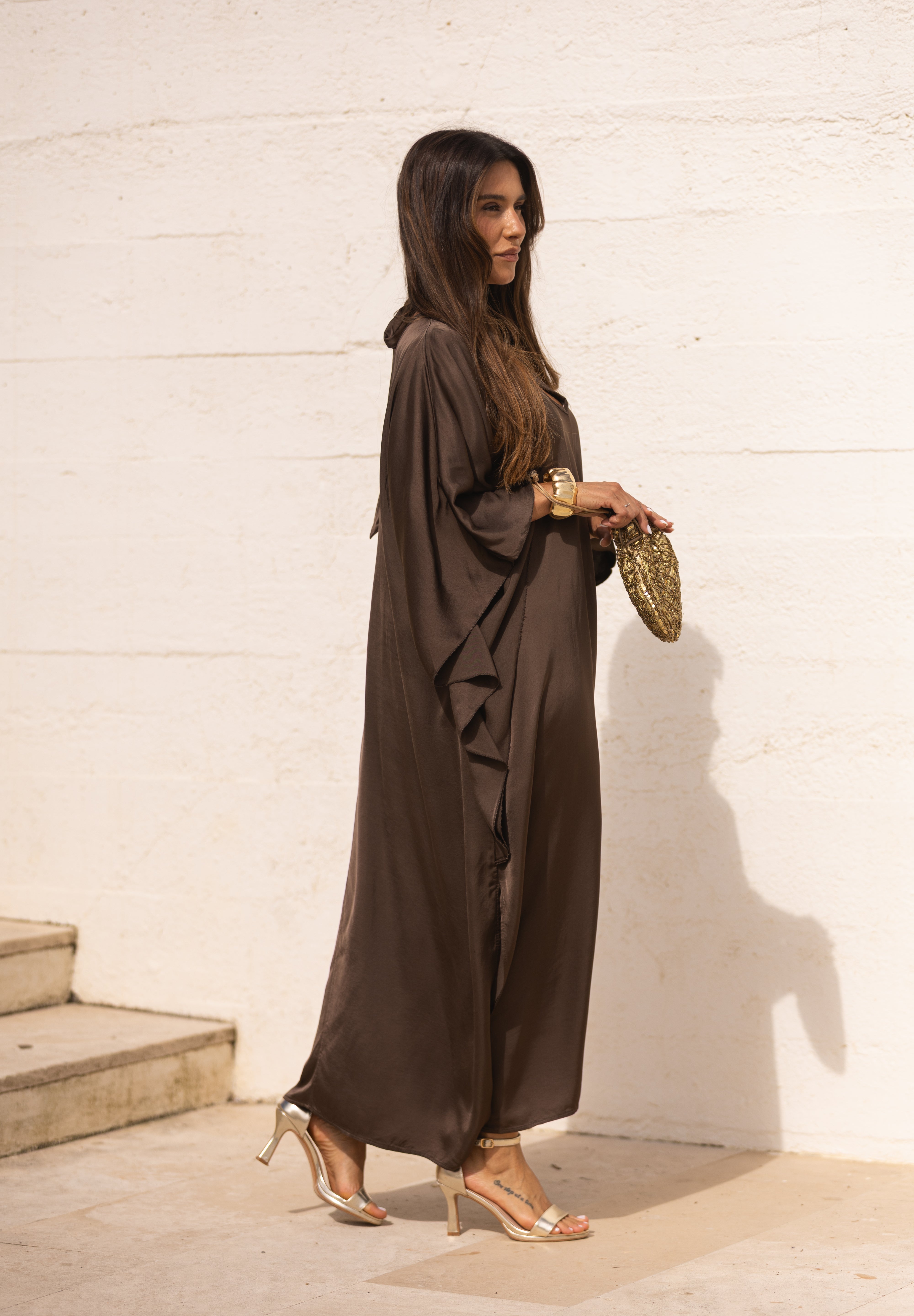 VESTIDO DUBAI CASTANHO
