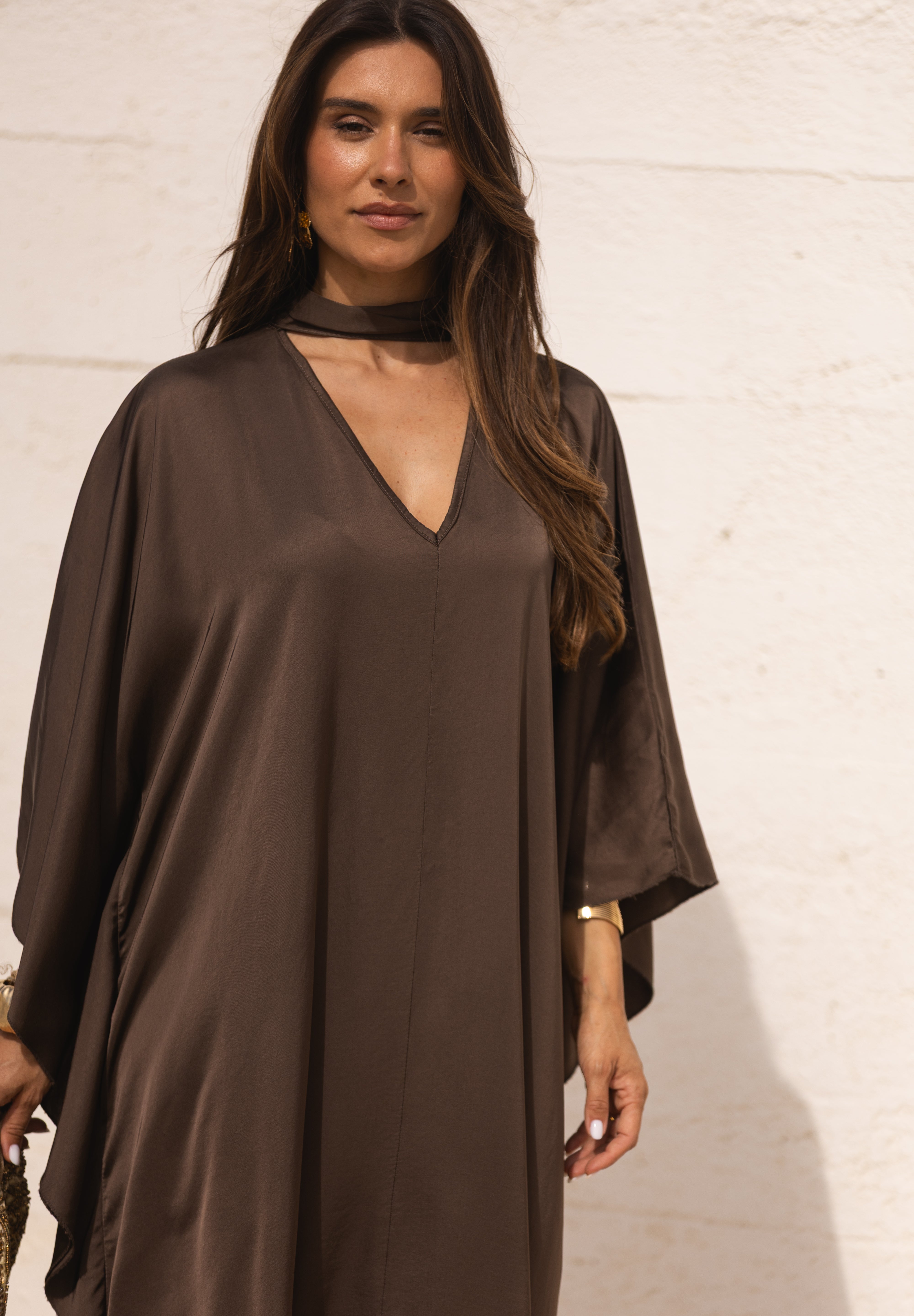 VESTIDO DUBAI CASTANHO
