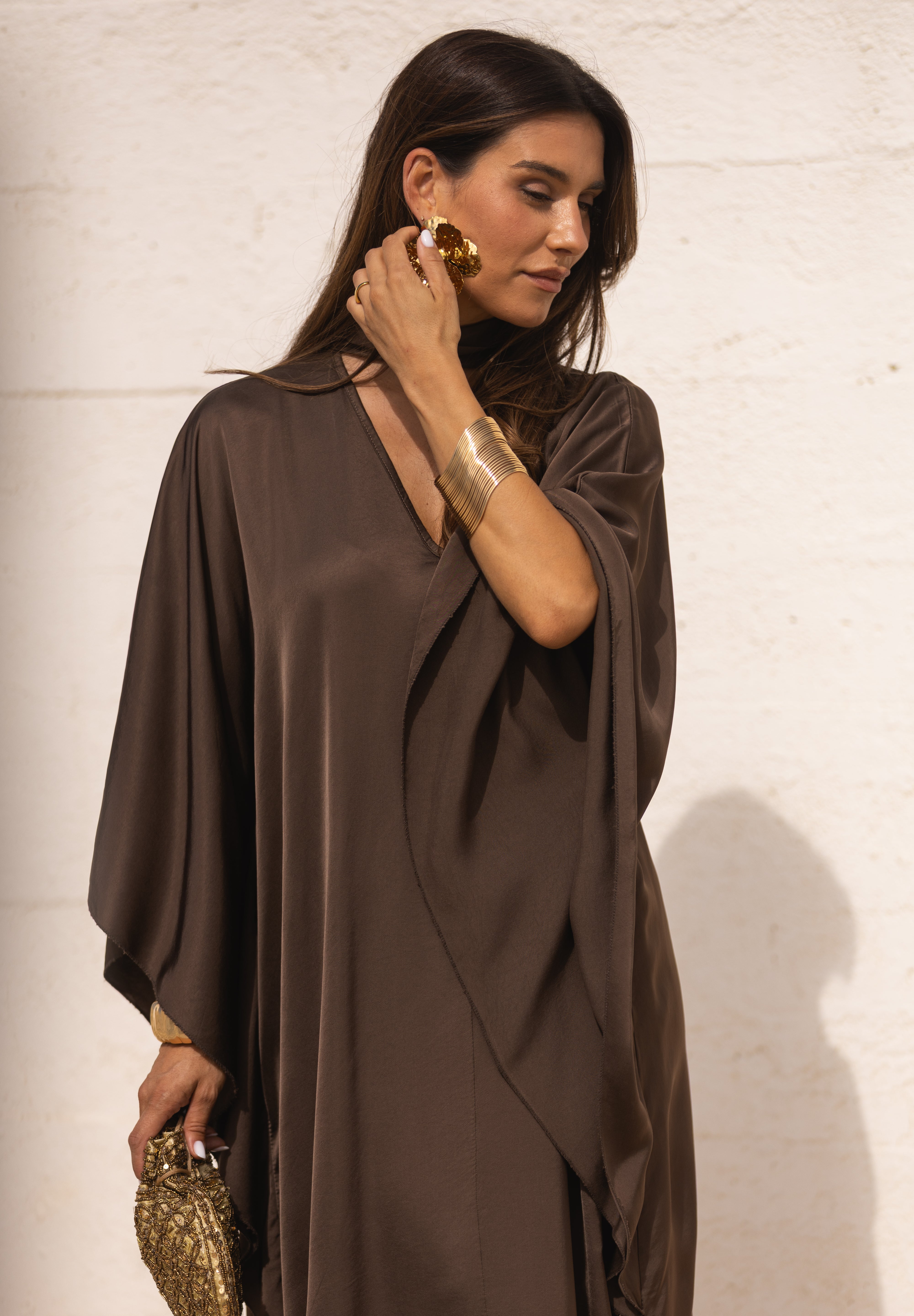 VESTIDO DUBAI CASTANHO