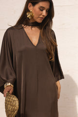 VESTIDO DUBAI CASTANHO