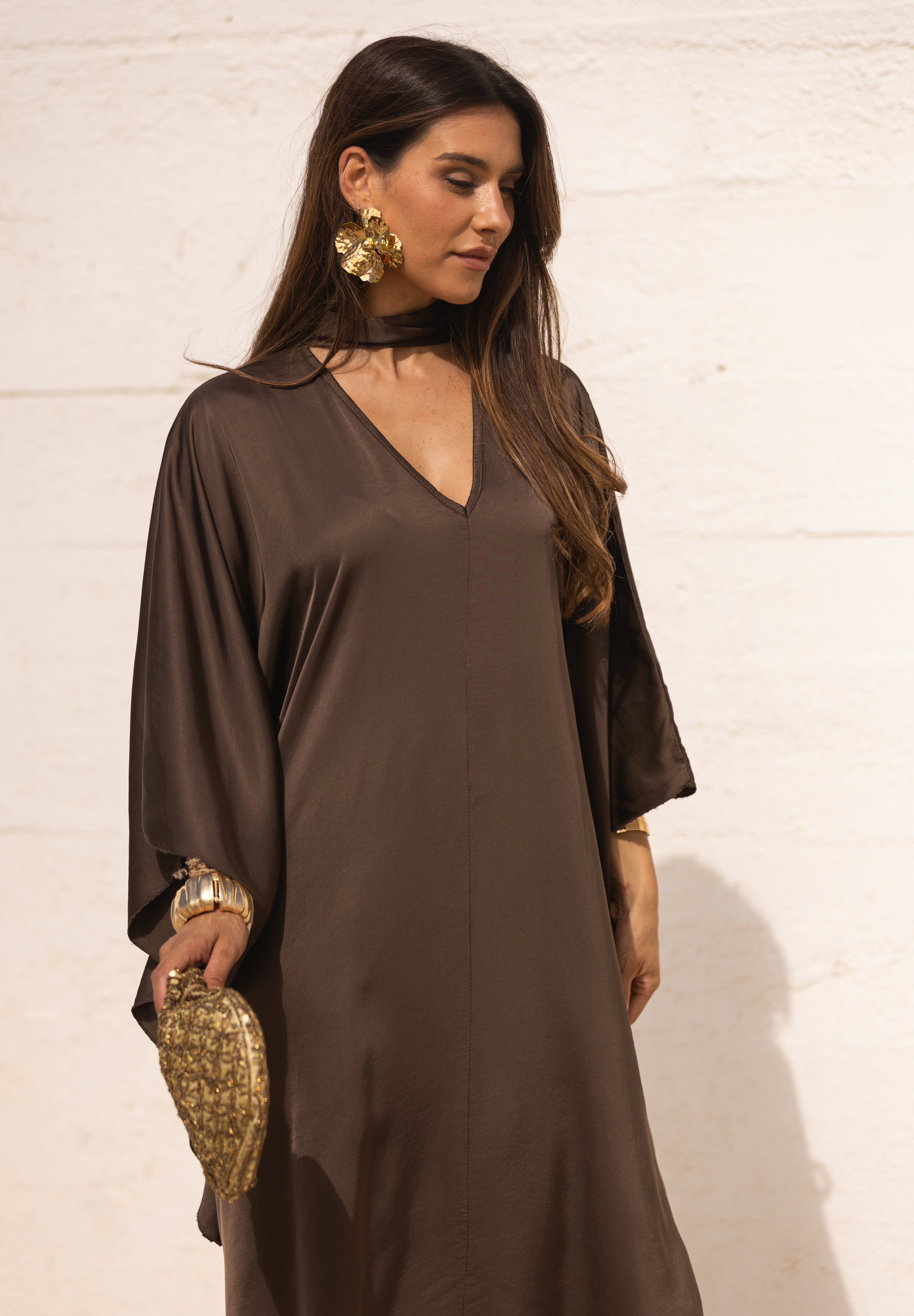 VESTIDO DUBAI CASTANHO