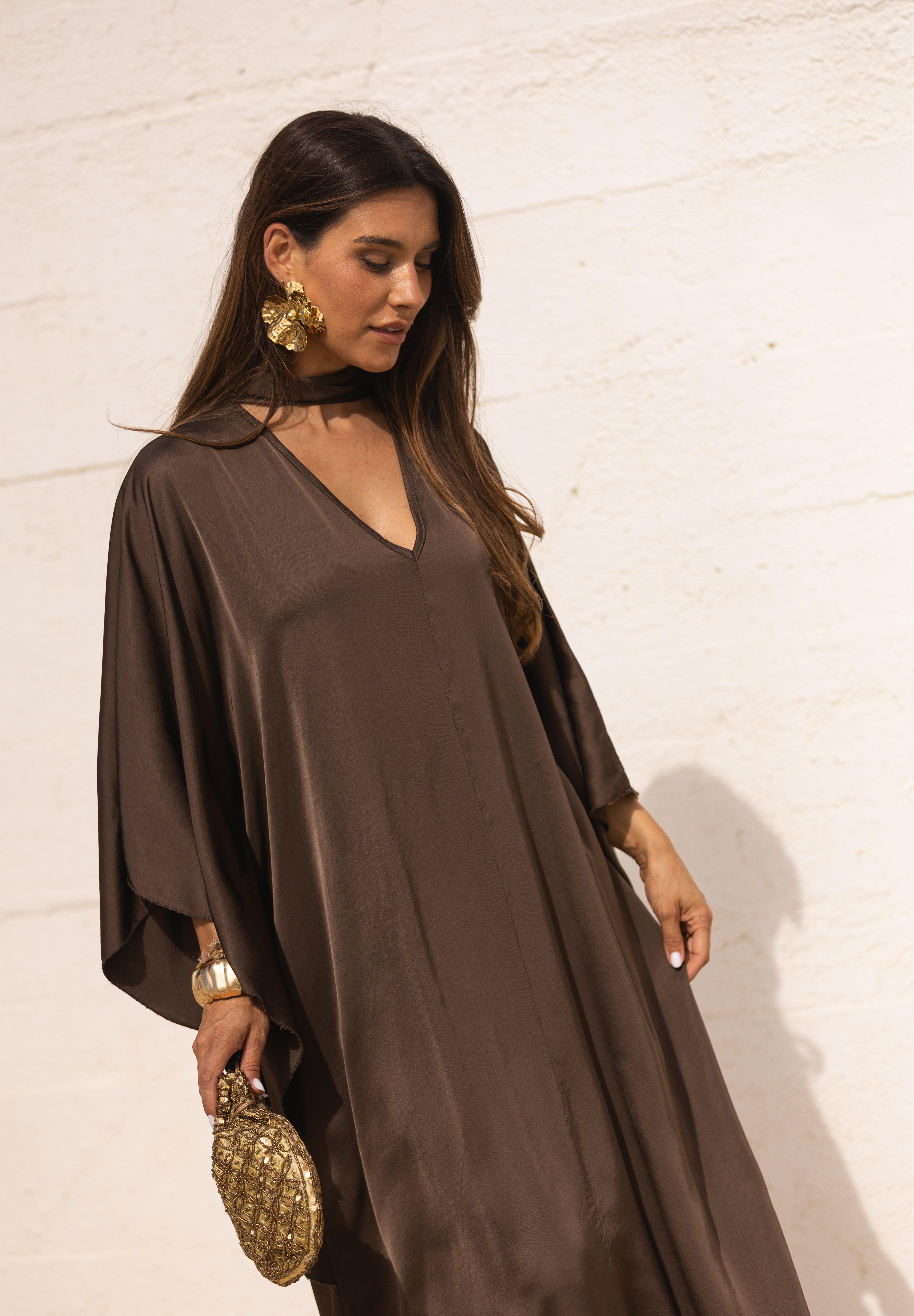 VESTIDO DUBAI CASTANHO