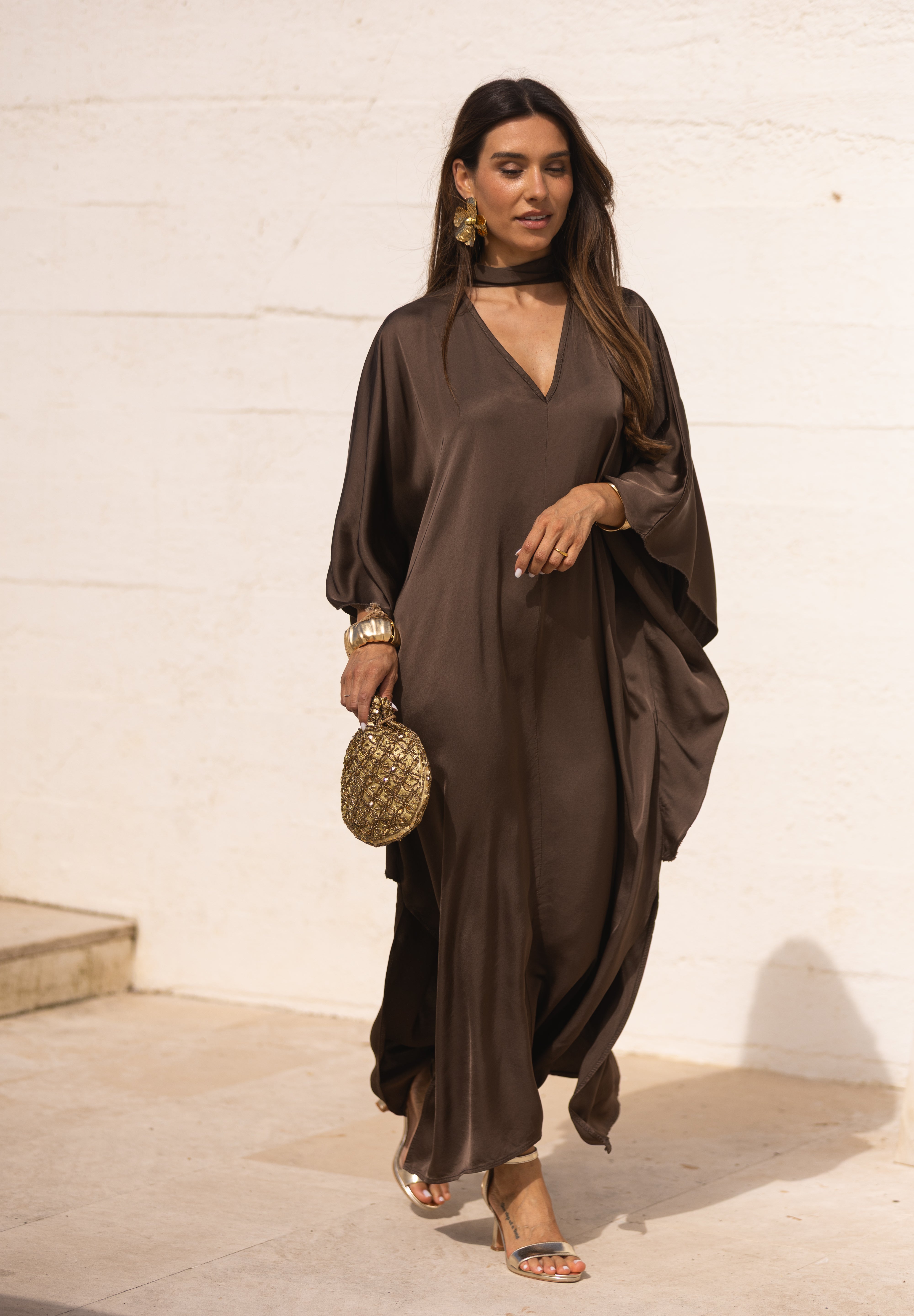 VESTIDO DUBAI CASTANHO