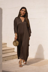VESTIDO DUBAI CASTANHO