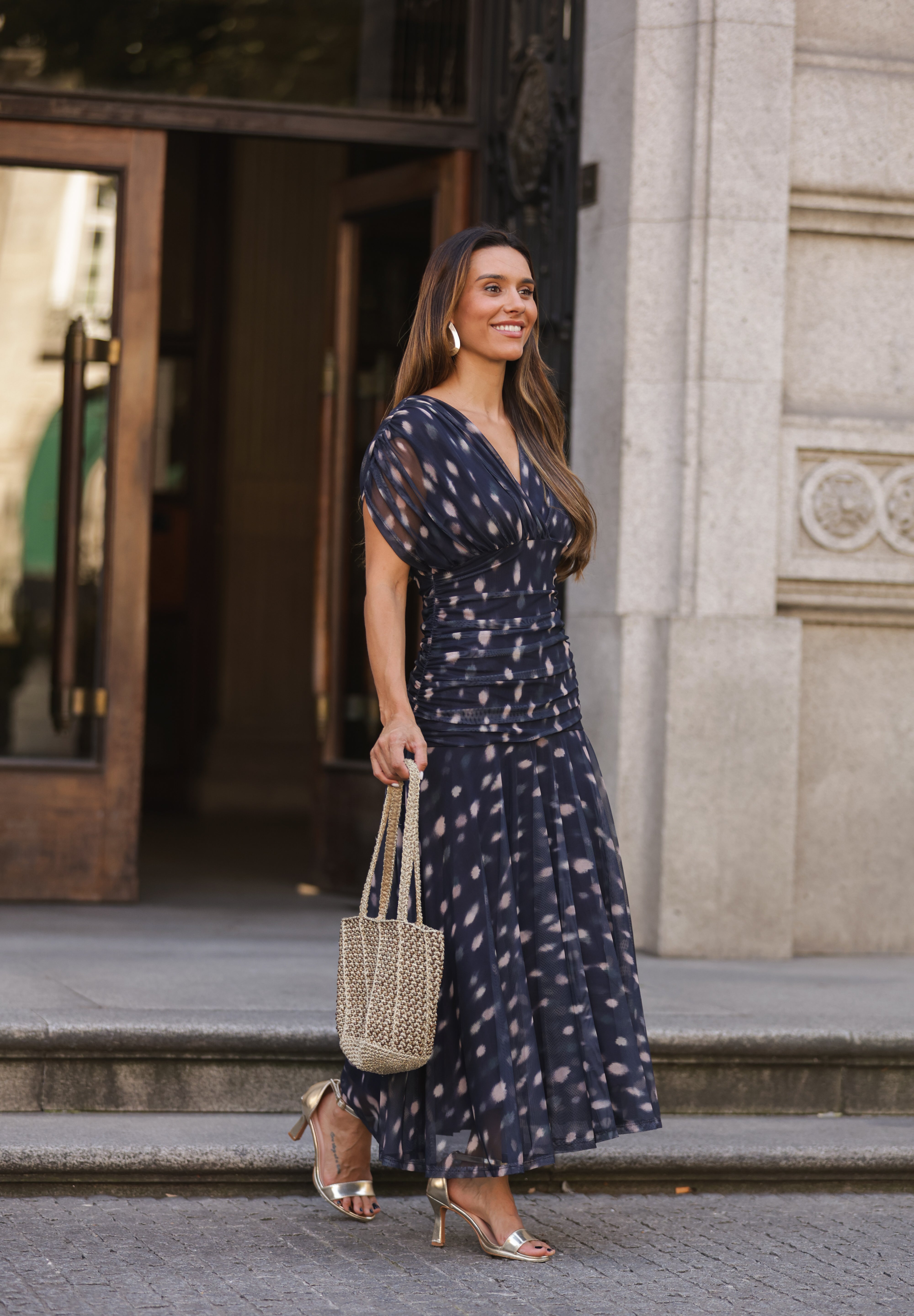 VESTIDO ISADORA AZUL MARINHO