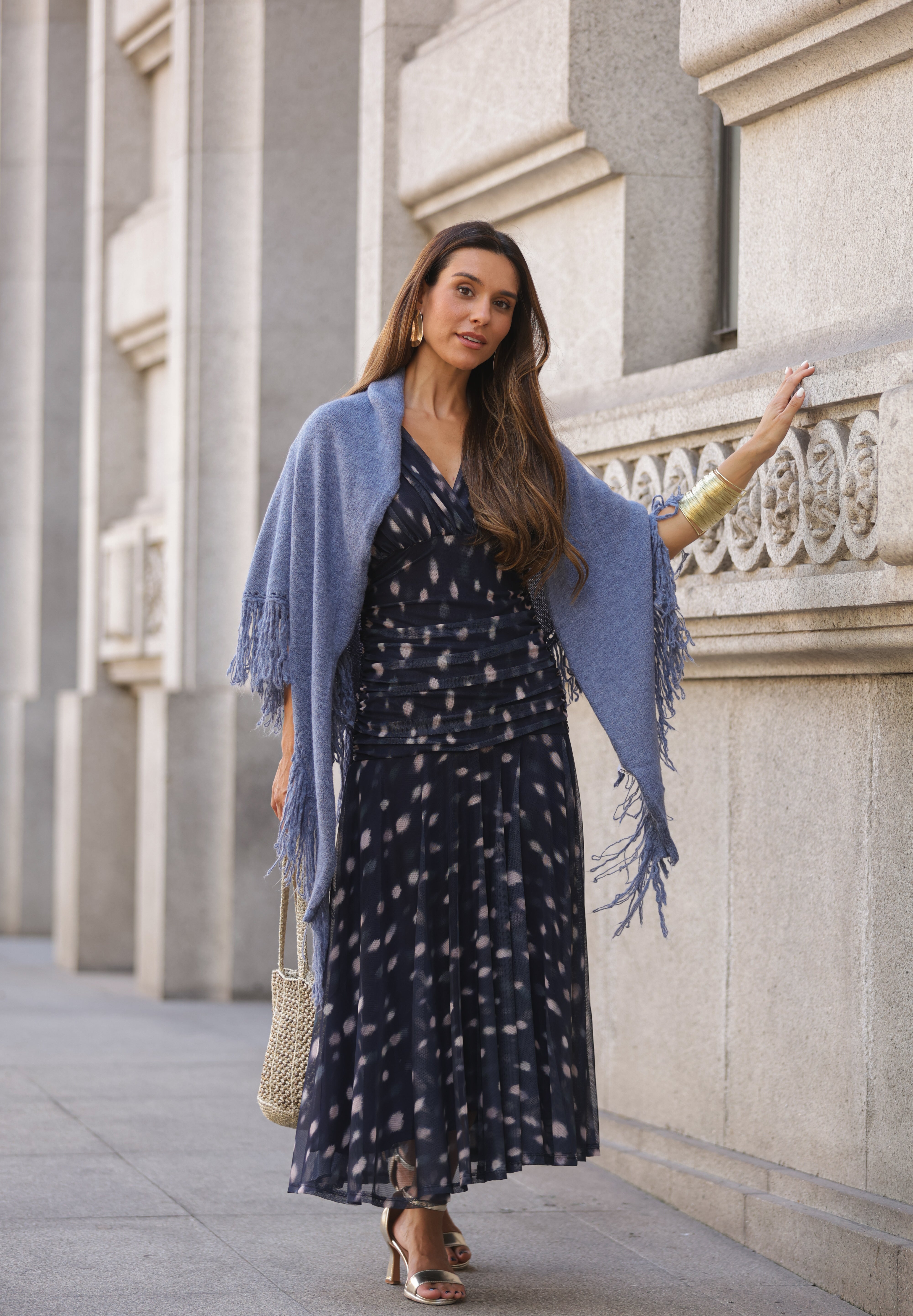 VESTIDO ISADORA AZUL MARINHO
