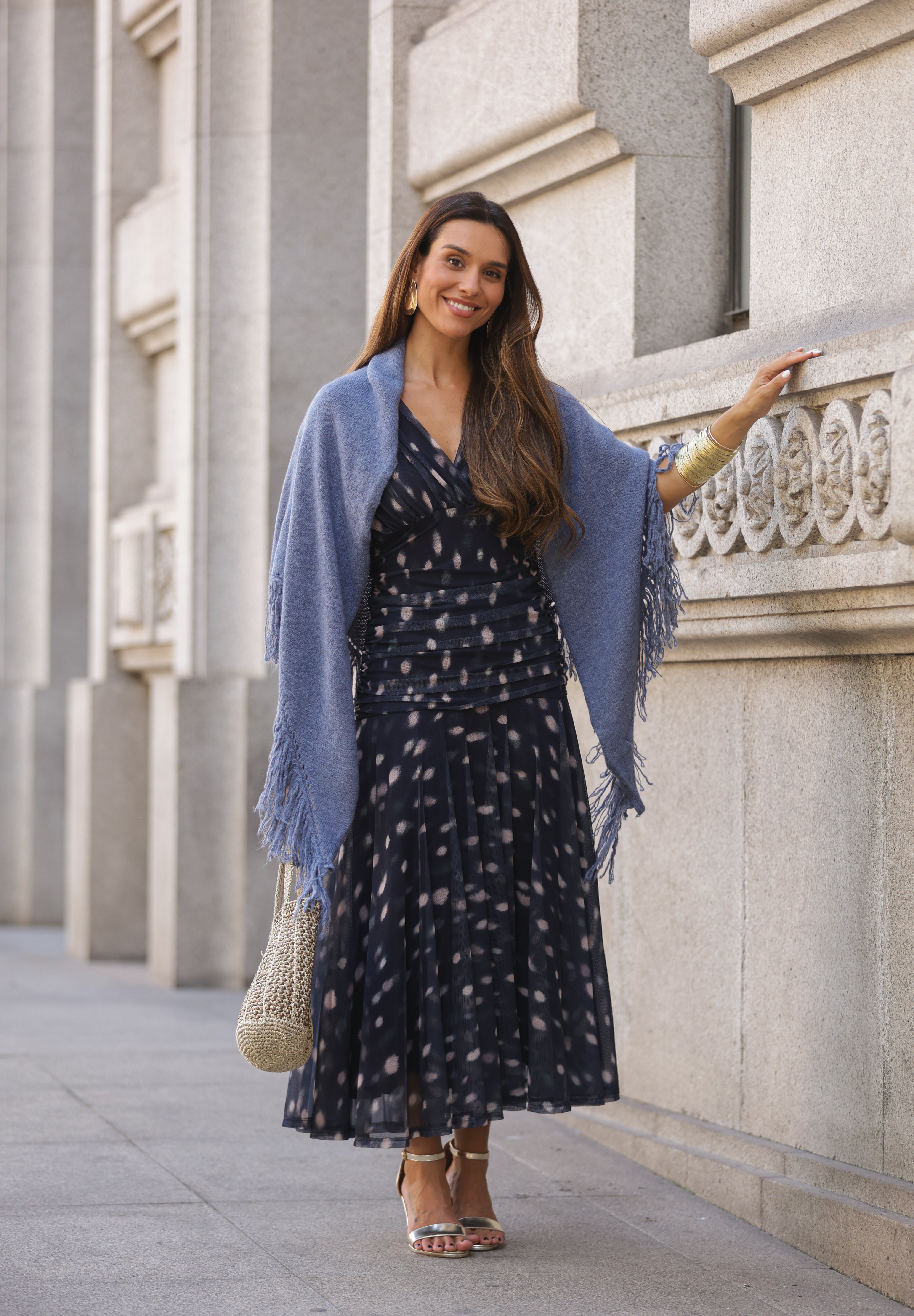 VESTIDO ISADORA AZUL MARINHO