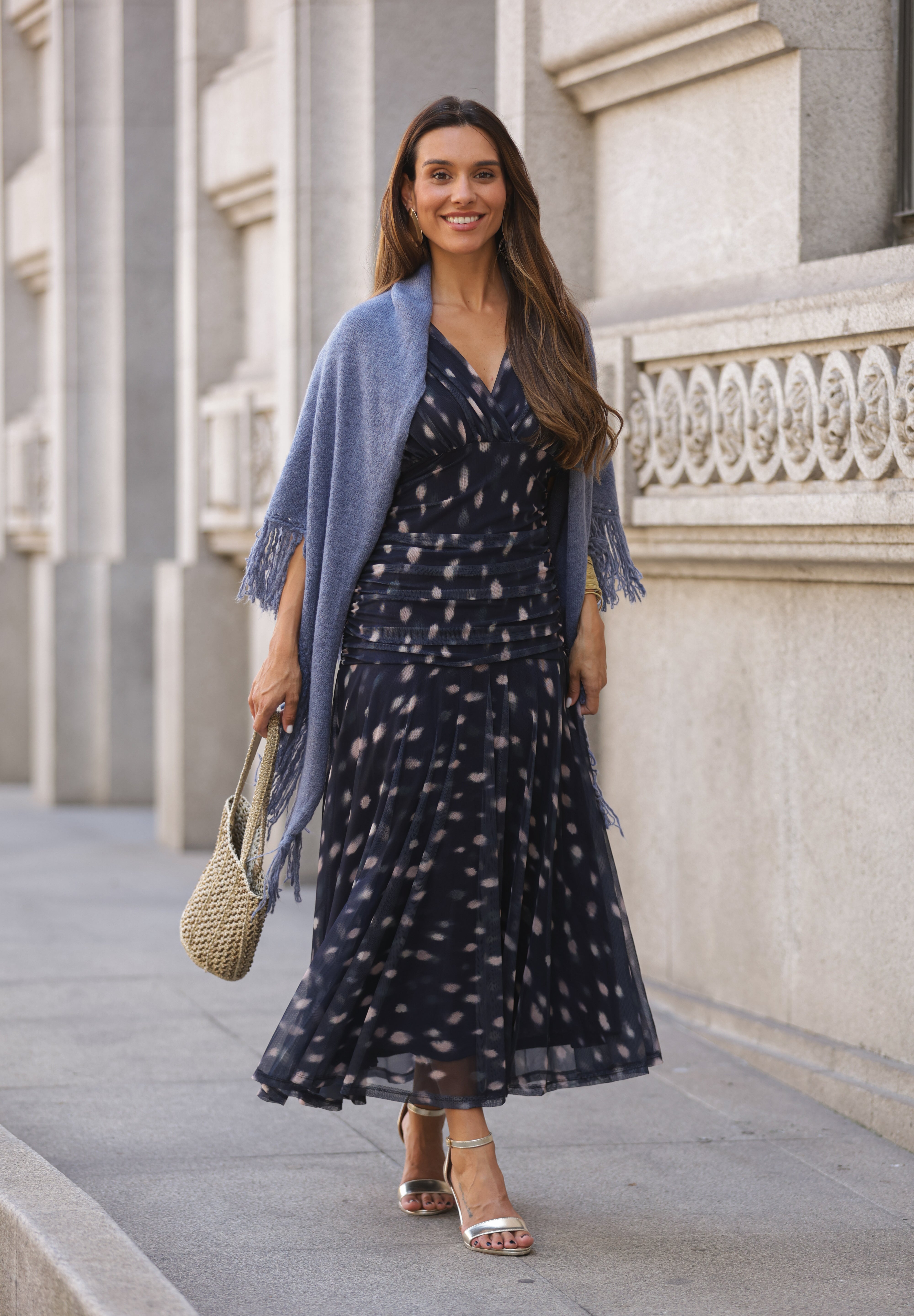VESTIDO ISADORA AZUL MARINHO