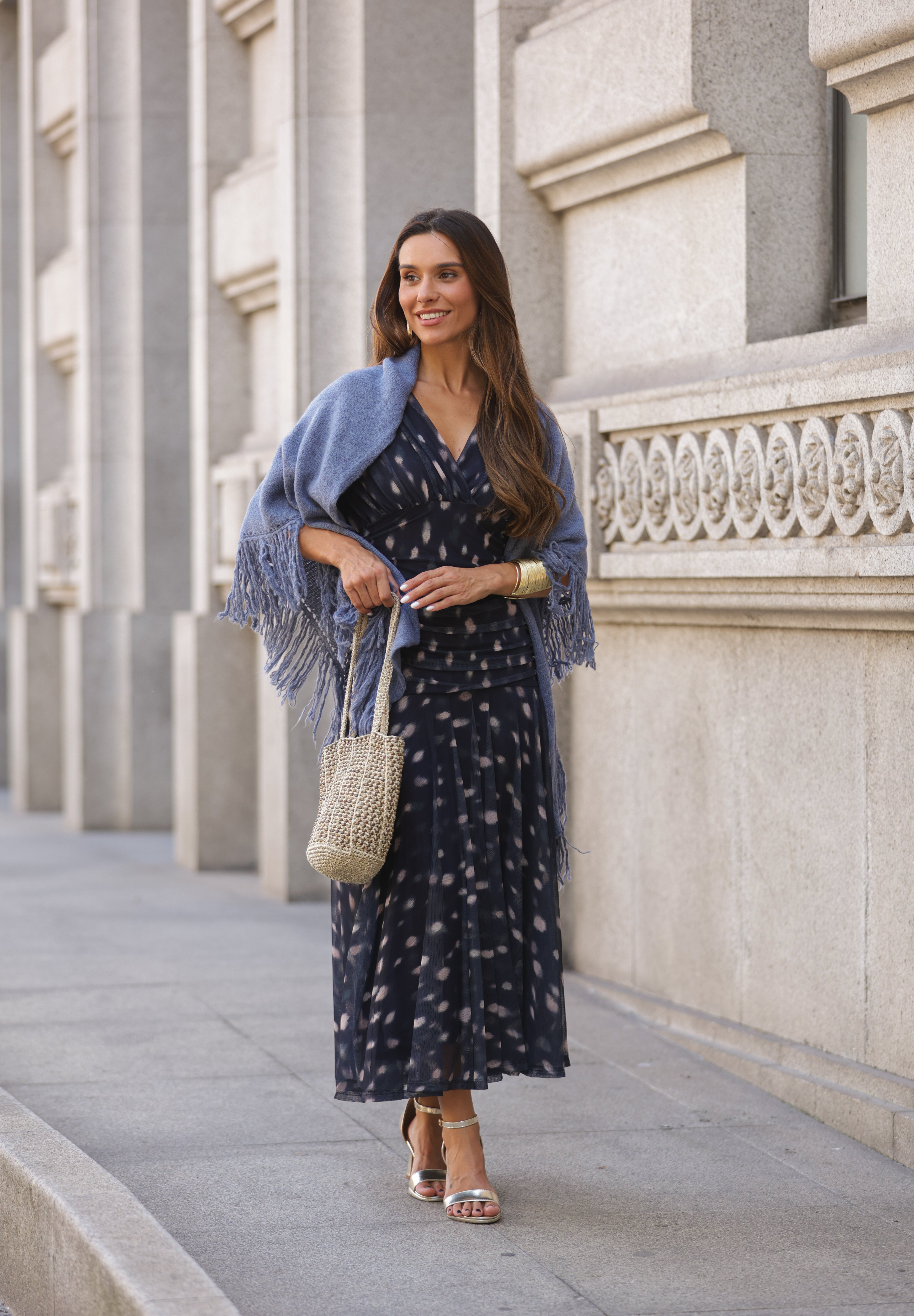 VESTIDO ISADORA AZUL MARINHO