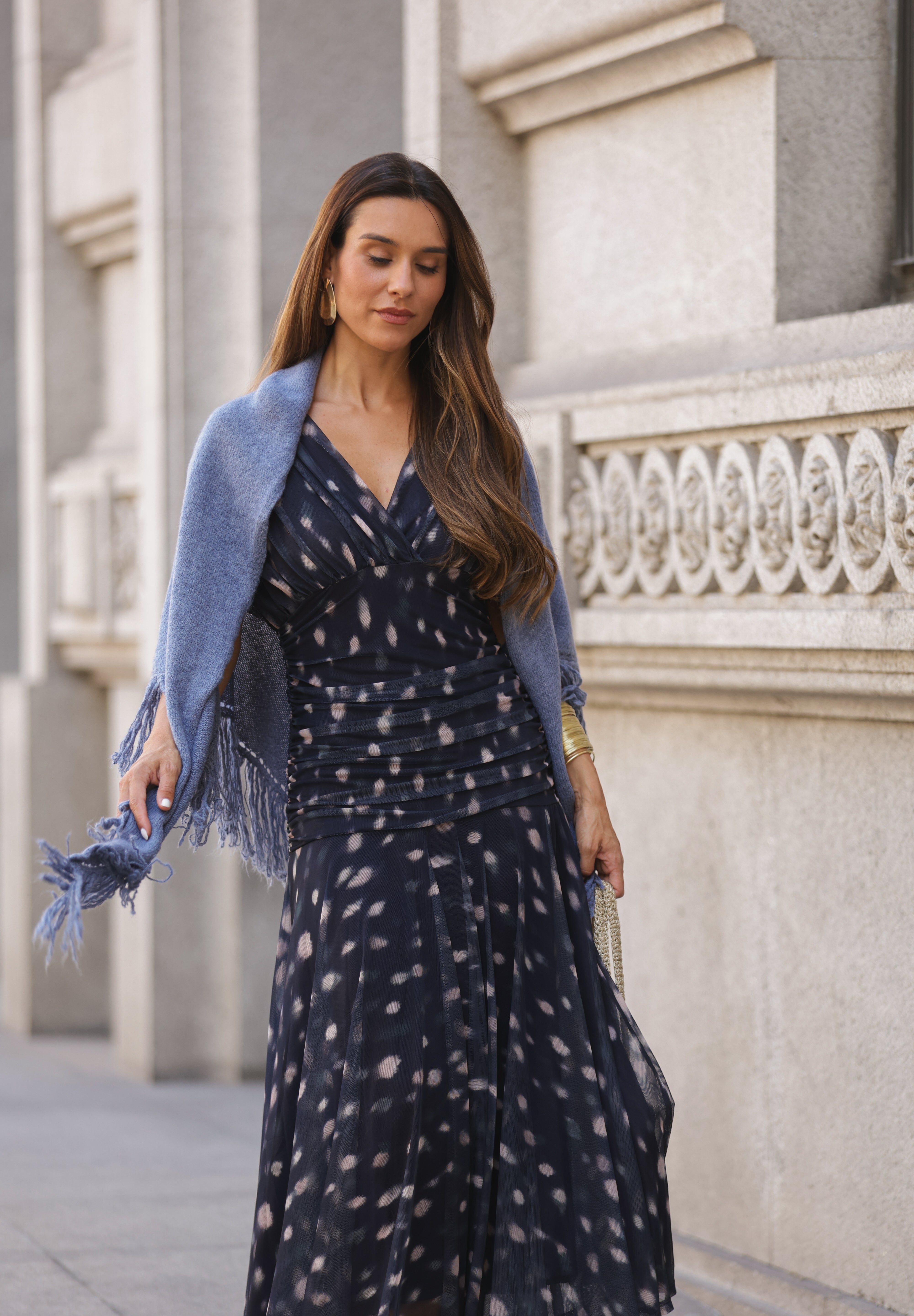 VESTIDO ISADORA AZUL MARINHO