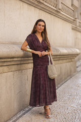 VESTIDO BEATRICE VINHO