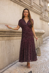 VESTIDO BEATRICE VINHO