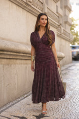 VESTIDO BEATRICE VINHO