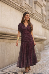 VESTIDO BEATRICE VINHO