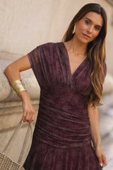 VESTIDO BEATRICE VINHO